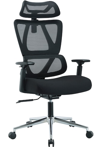 Bürostuhl »Andora, moderner ergonomischer Schreibtischstuhl«, Netzstoff, verstellbare...