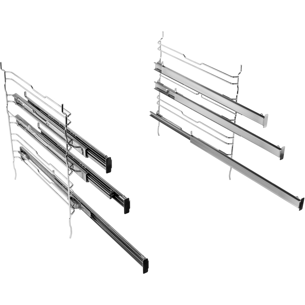 BAUKNECHT Elektro-Herd-Set »HEKO Hydro 8830S«, HVS5 TH8VS3 ES, mit Backauszug, Hydrolyse, (Set)