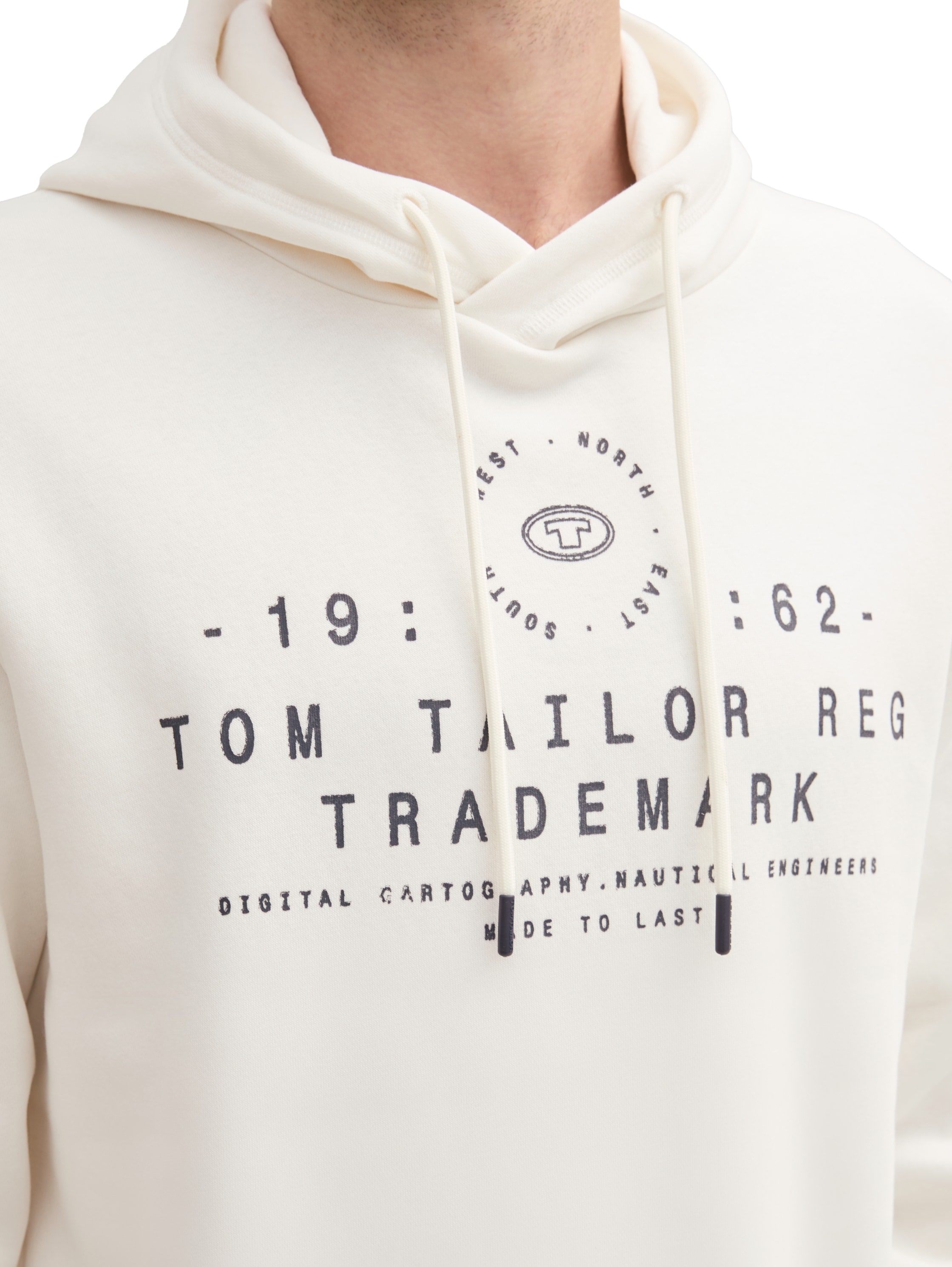 TOM TAILOR Kapuzensweatshirt, mit großem Logo-Frontprint