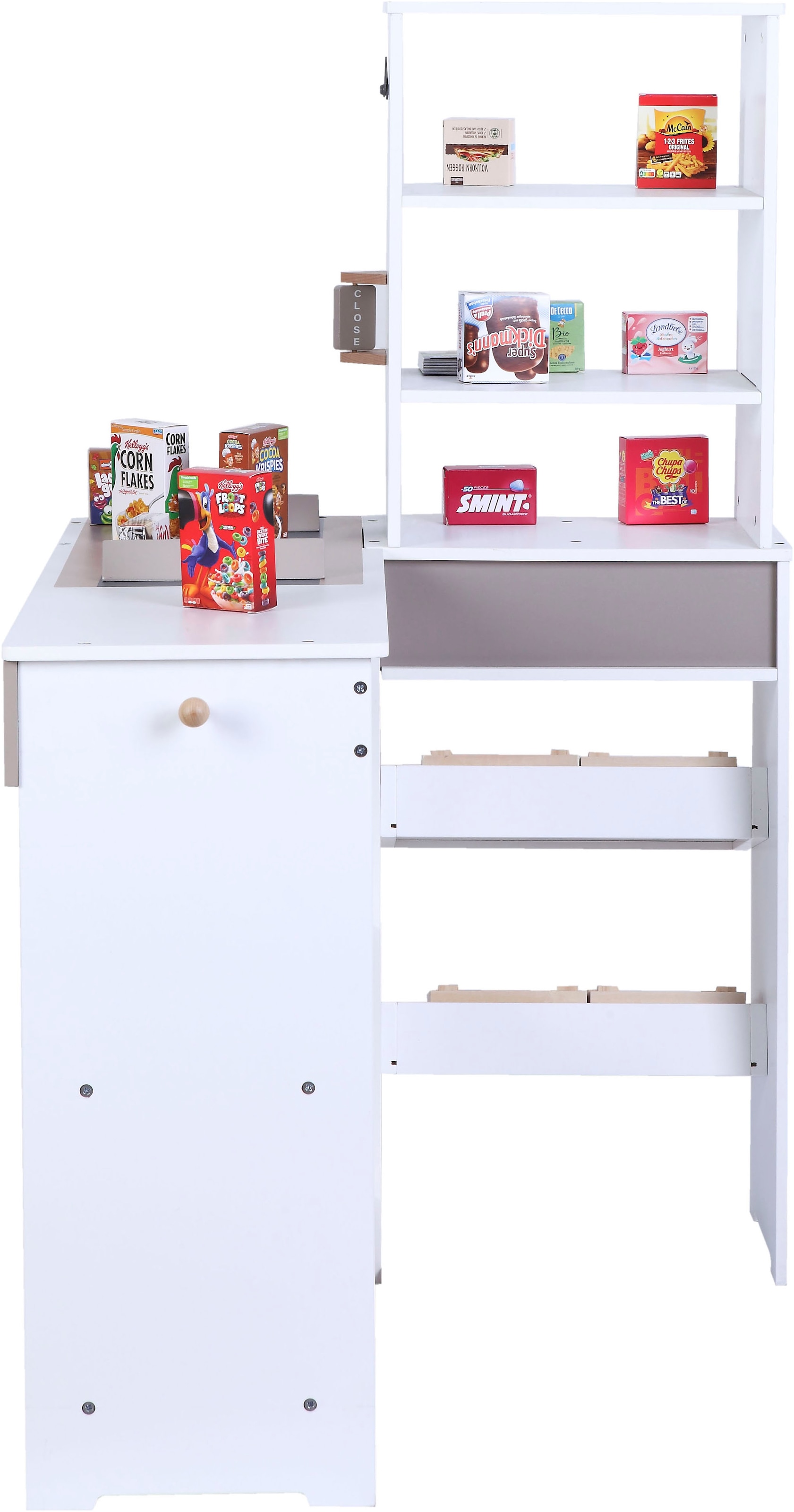 Tanner Kaufladen »Supermarkt aus Holz« inkl. Markenminiatur-Faltschachteln; FSC® - schützt Wald