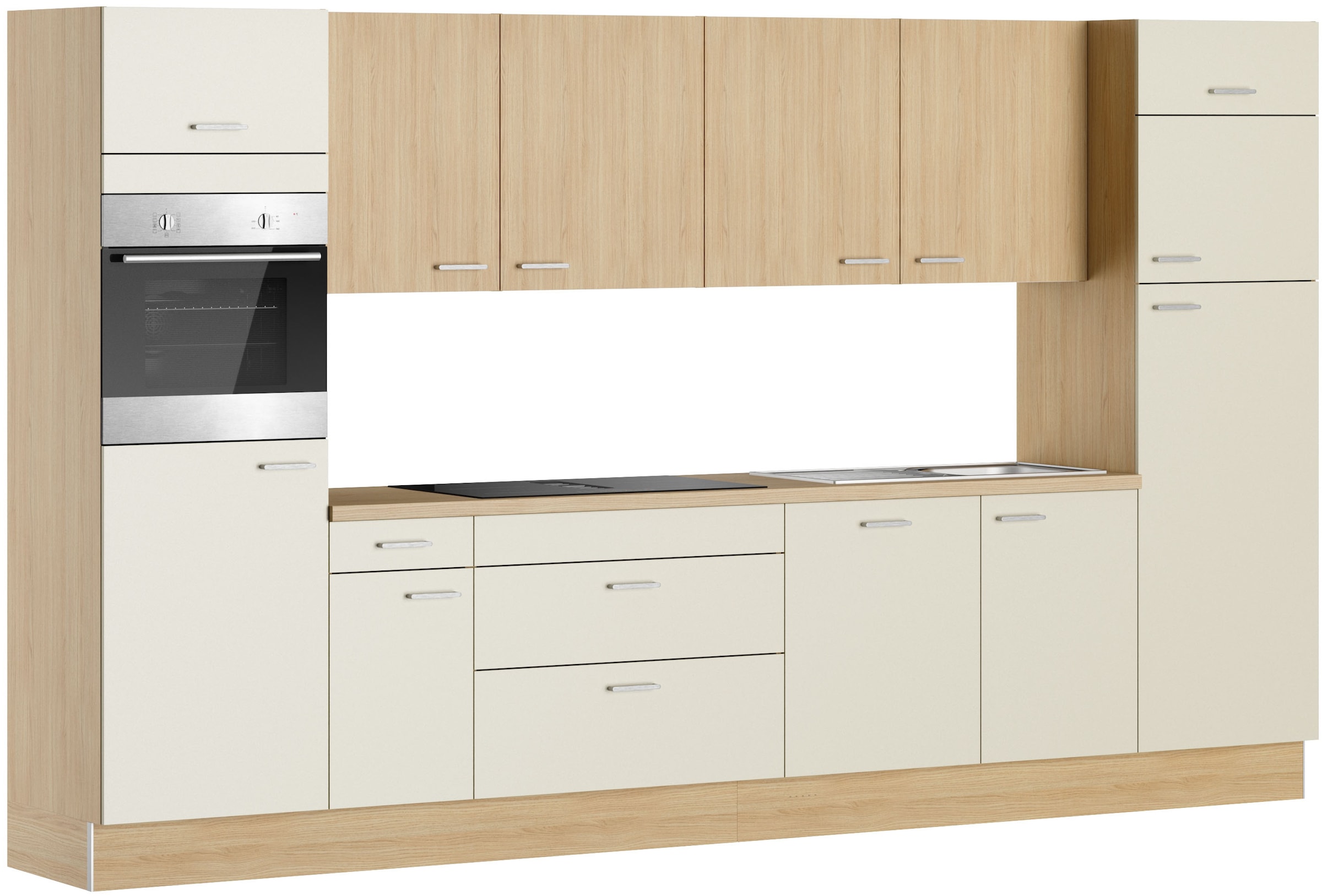 KOCHSTATION Küchenzeile »KS-Lucy« Breite 360 cm, Soft-Close, inkl. Zubehör, wahlweise mit E-Geräten