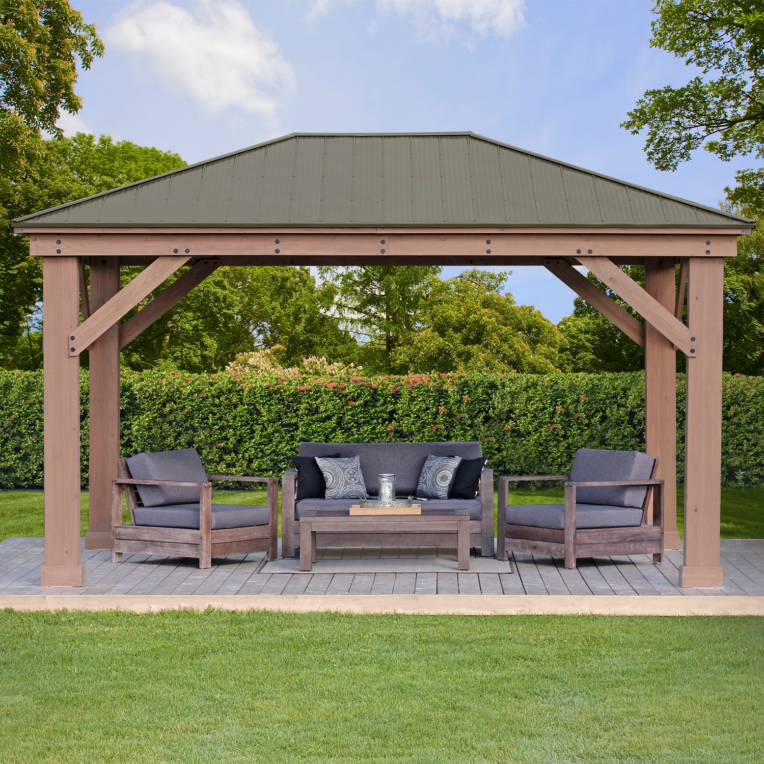 WESTMANN Holzpavillon »Devon 12x16«, BxT: 371x490 cm