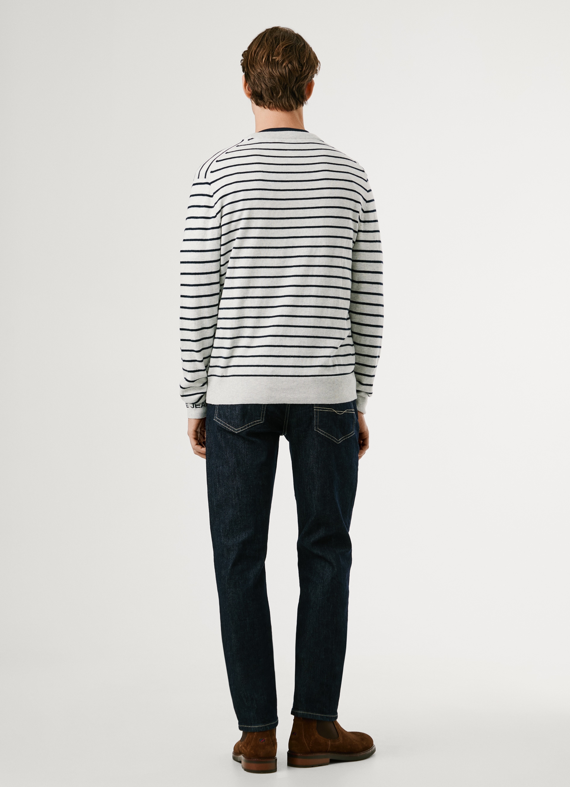 Pepe Jeans Rundhalspullover »ANDRE STRIPES«, mit Kaschmir-Anteil, gestreift