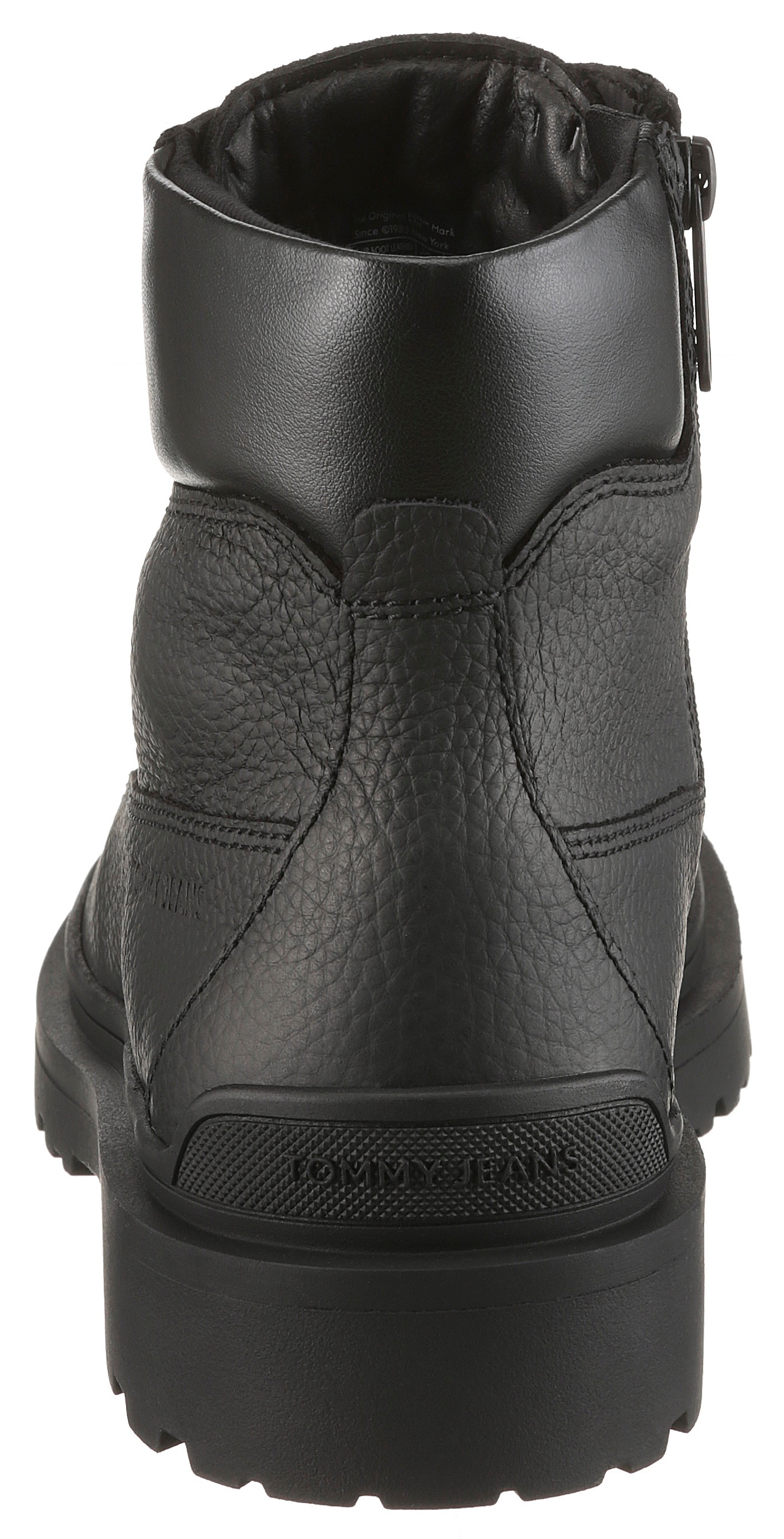 Tommy Jeans Schnürboots »TJM LACE UP BOOT LEATHER«  , Schnürstiefelette mit weich abgepolstertem Schaftrand