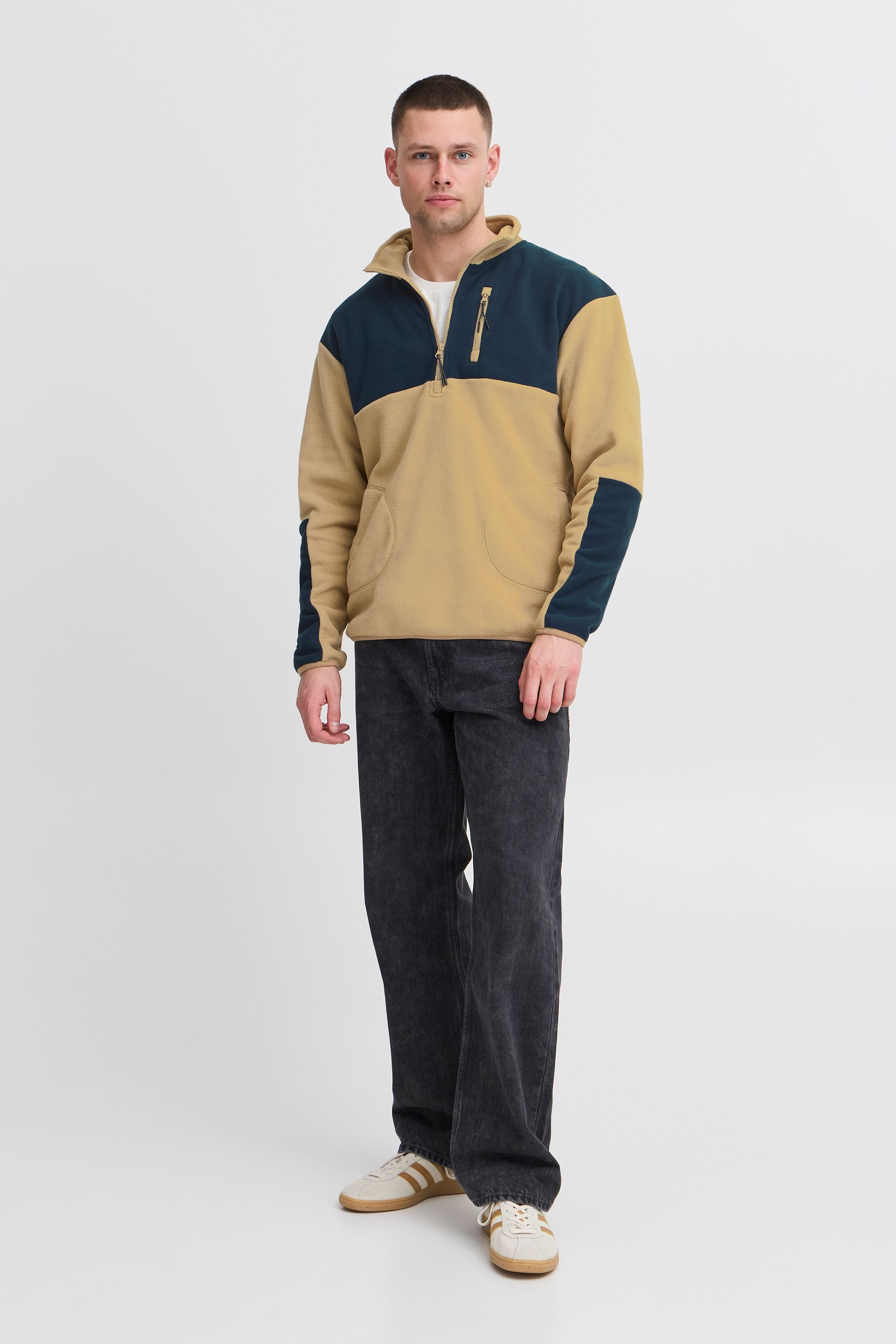 Blend Fleecejacke »Fleecejacke BHBROOKS Sweatshirt halfzipp«