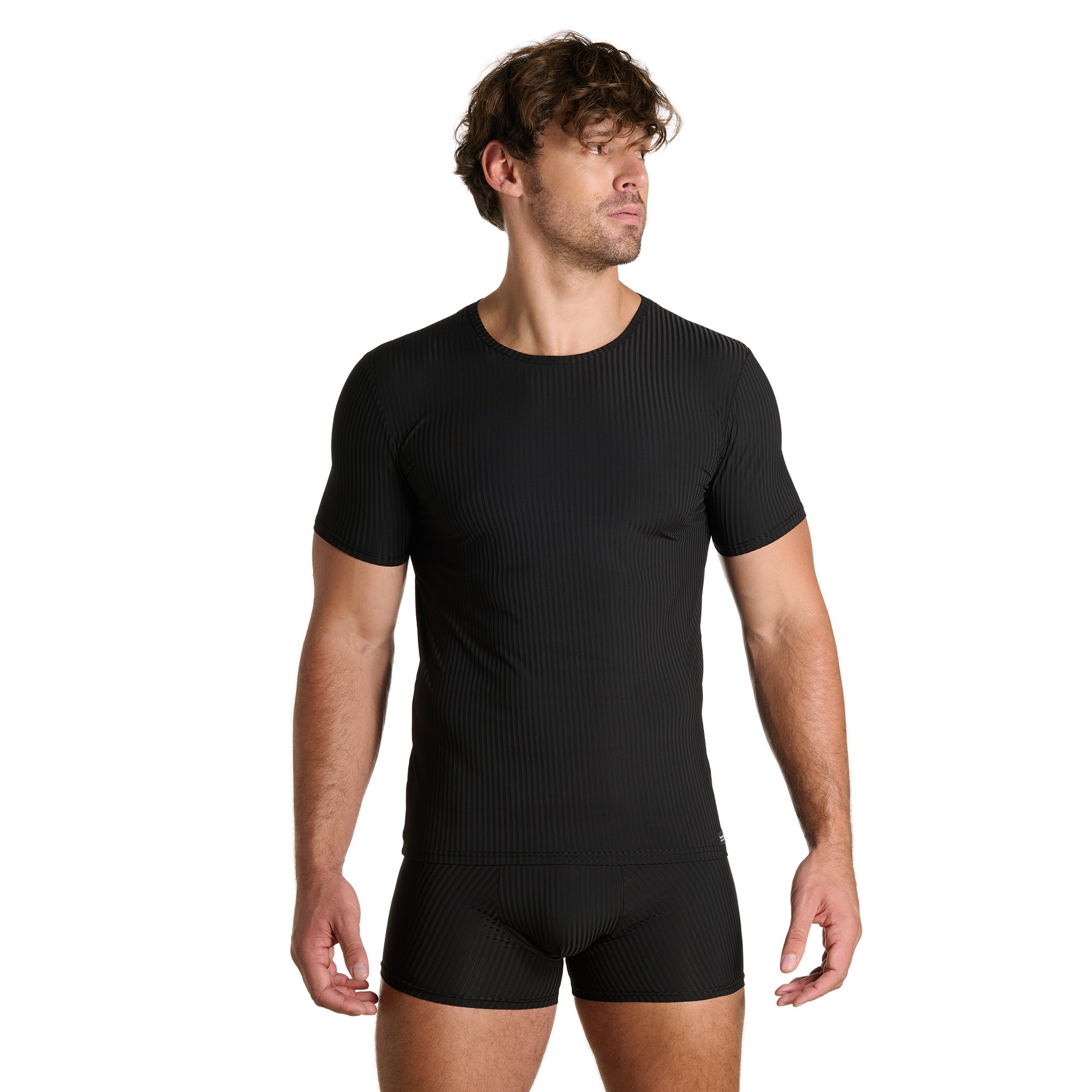 Bruno Banani Rundhalsshirt »ANTISTRESS« Kurzarm, Rundhalsausschnitt, Cotton-Mix