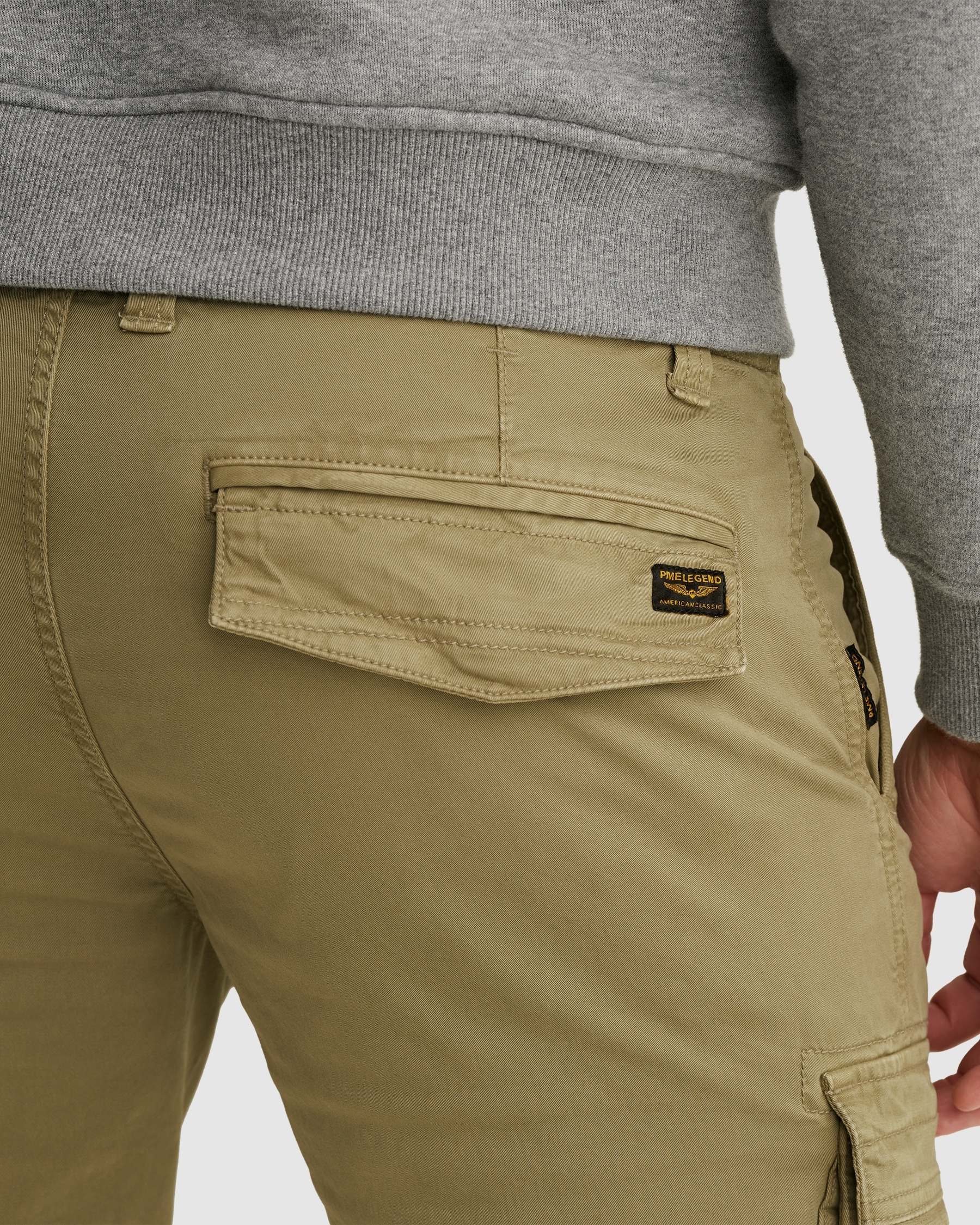 PME LEGEND Cargohose »Nordrop Stretch Twill«  mit Logo Stickerei