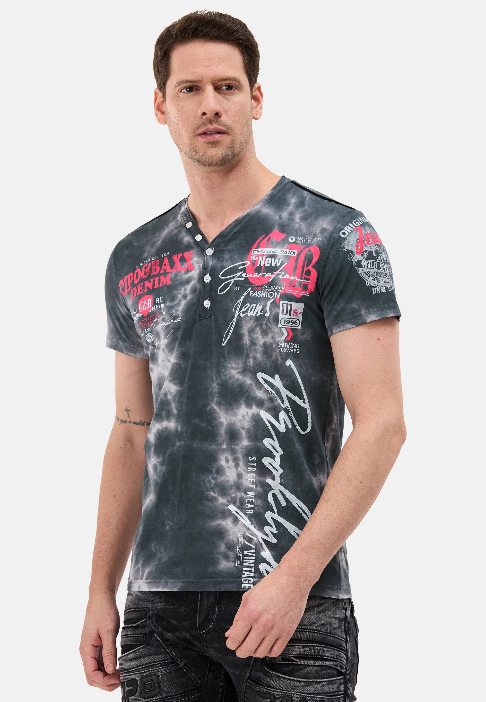 Cipo & Baxx Kurzarmshirt