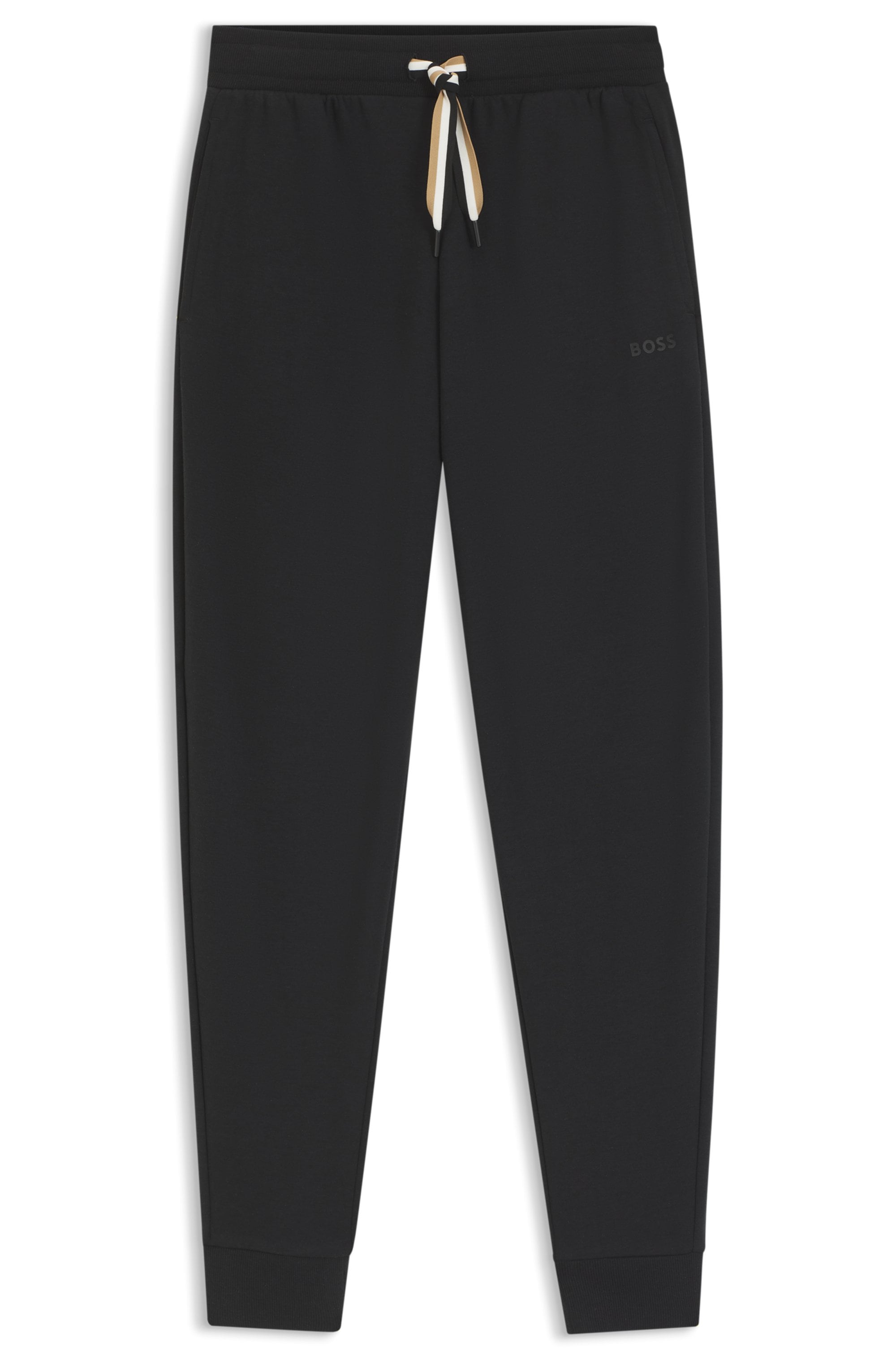 BOSS Relaxhose »CP Stripe_Pants Cuff«, mit kontrastfarbener Kordel