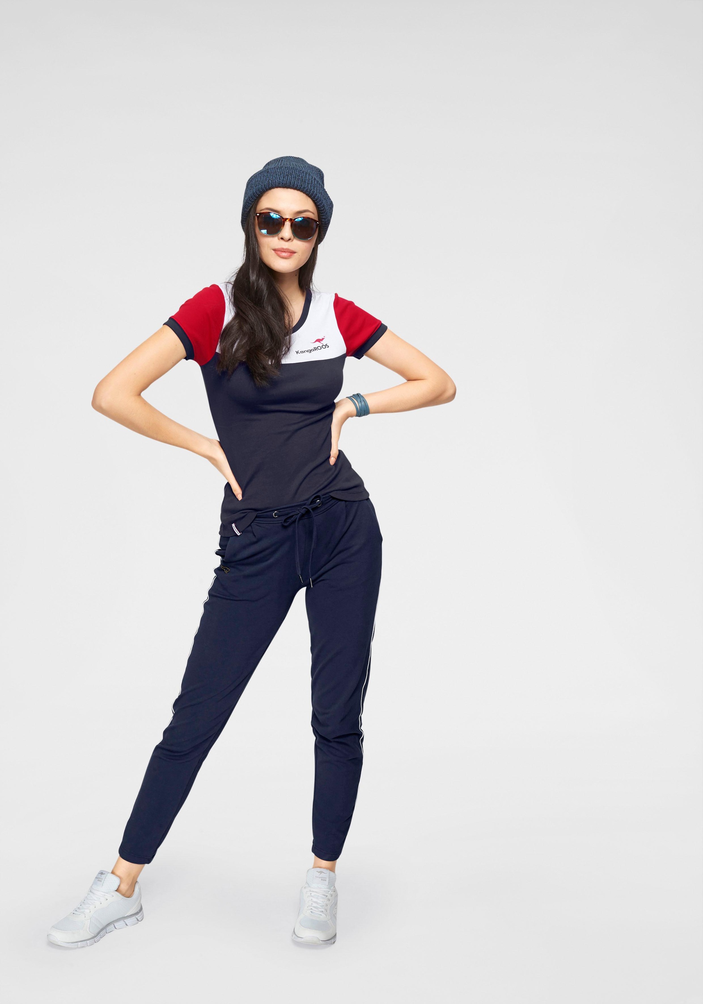 KangaROOS Jogger Pants, mit seitlichem Kontraststreifen