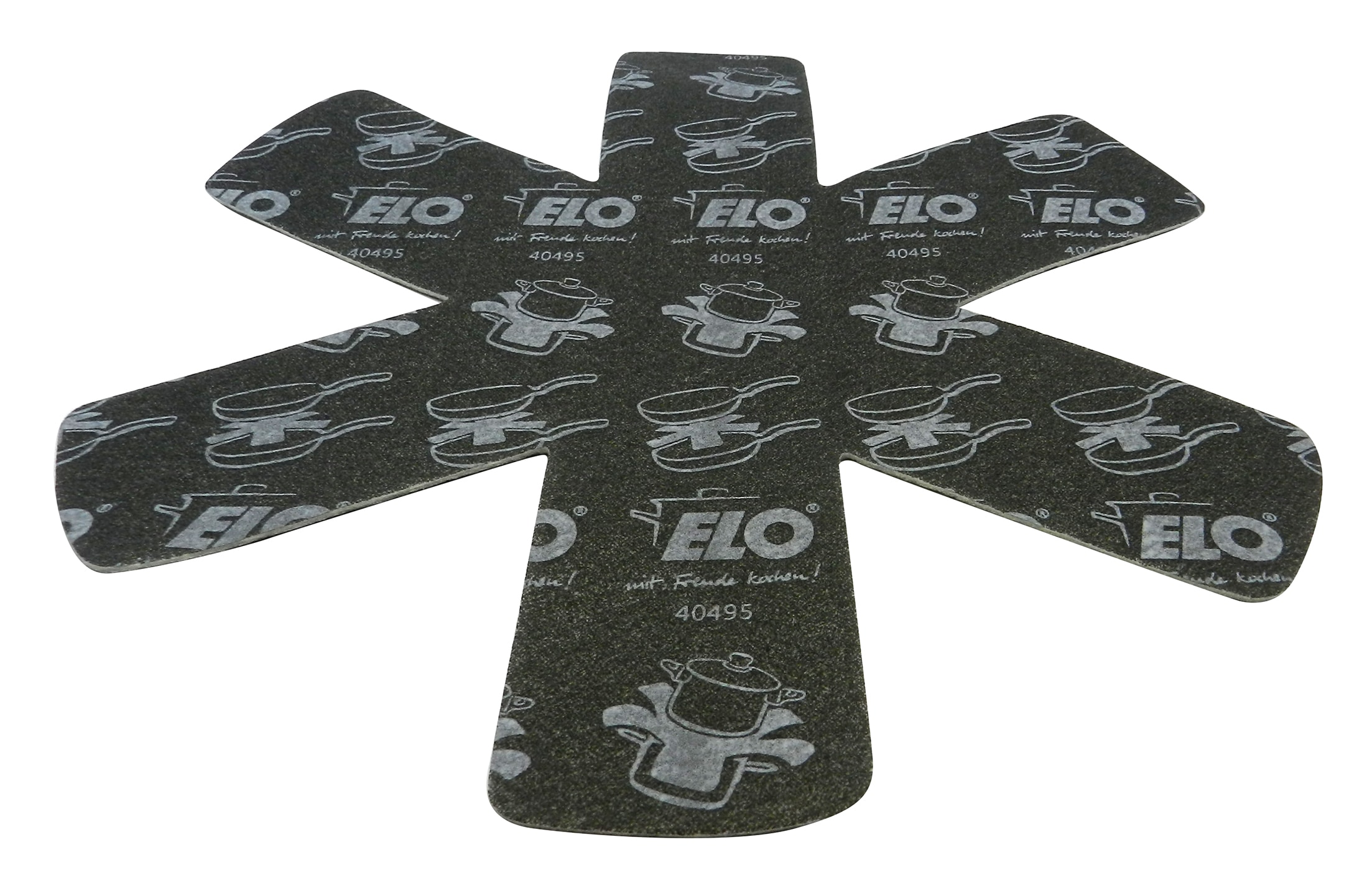 Elo Topf-Set »Black, Ducato«, Aluminiumguss, (Set, 11 tlg., 3 Töpfe mit Deckel, 1 Stielkasserolle, 2 Bratpfannen, 2 Stapelschutz), mit hochwertiger Antihaftversiegelung, Induktion