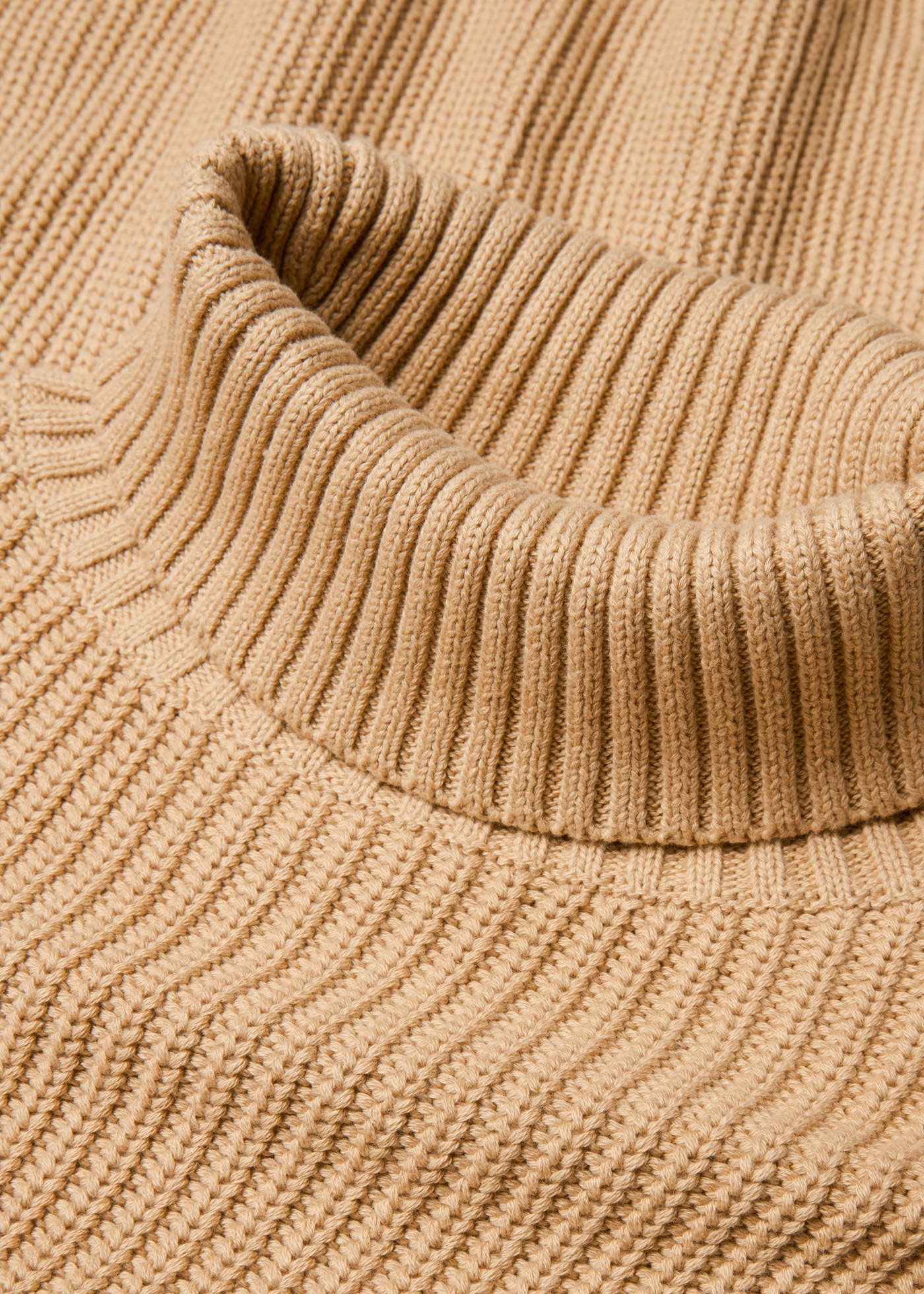 bonprix Rollkragenpullover »Rollkragenpullover aus reiner Baumwolle« aus reiner Baumwolle, mit Rollkragen, für kühle Tage