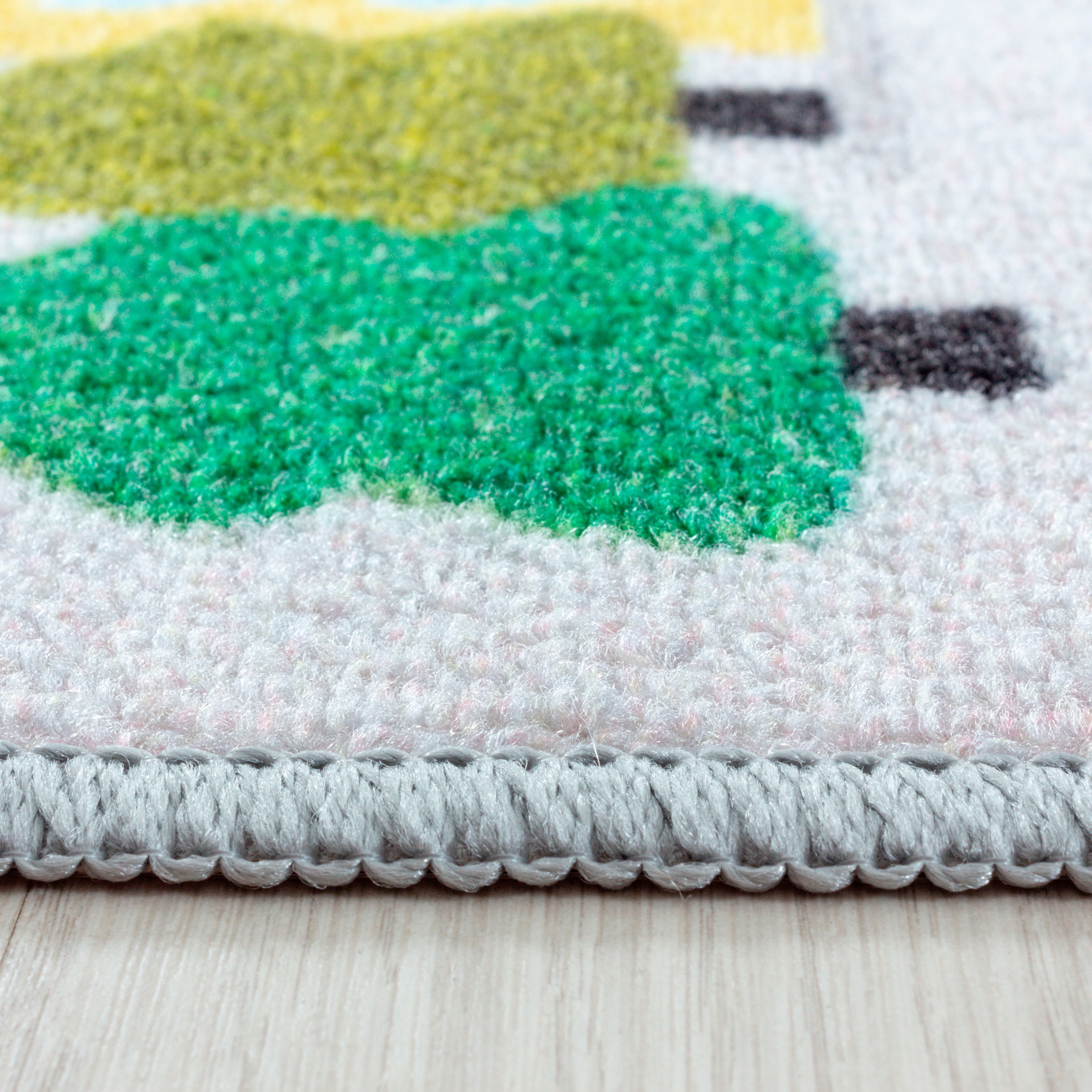 Ayyildiz Teppiche Kinderteppich »PLAY 2902«, rechteckig, 6 mm Höhe, robuster Kurflor, Straßen Spiel Teppich, Kinderzimmer