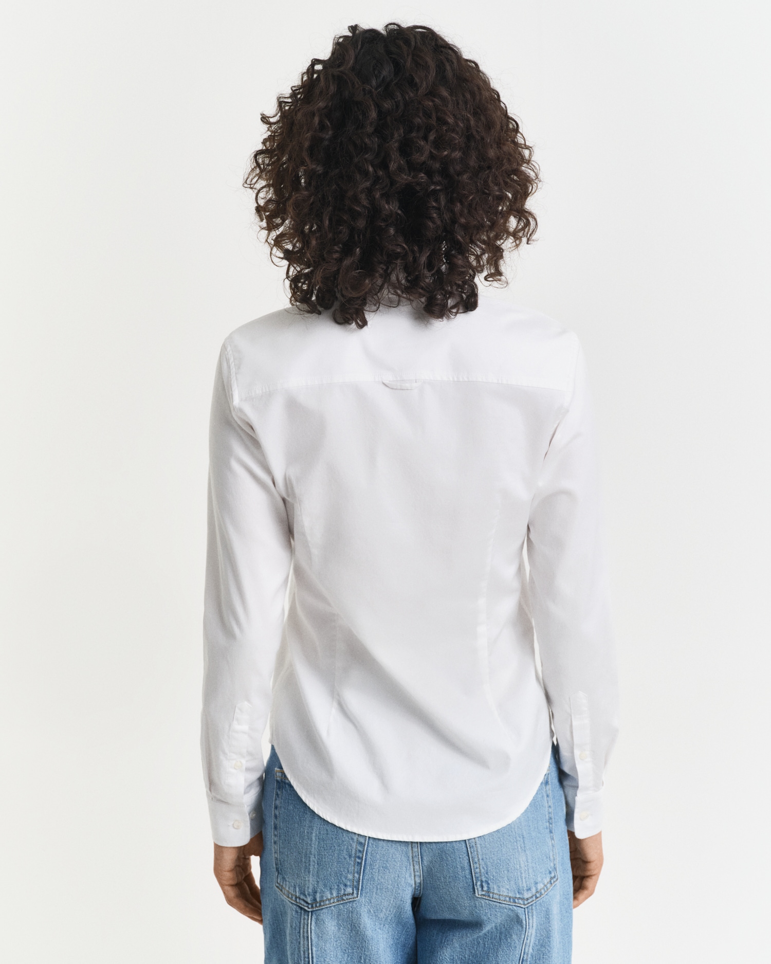 Gant Langarmbluse »New Slim Stretch Oxford Blouse« für bequemen Sitz u. Bewegungsfreiheit, New Slim Stretch, bügelfrei