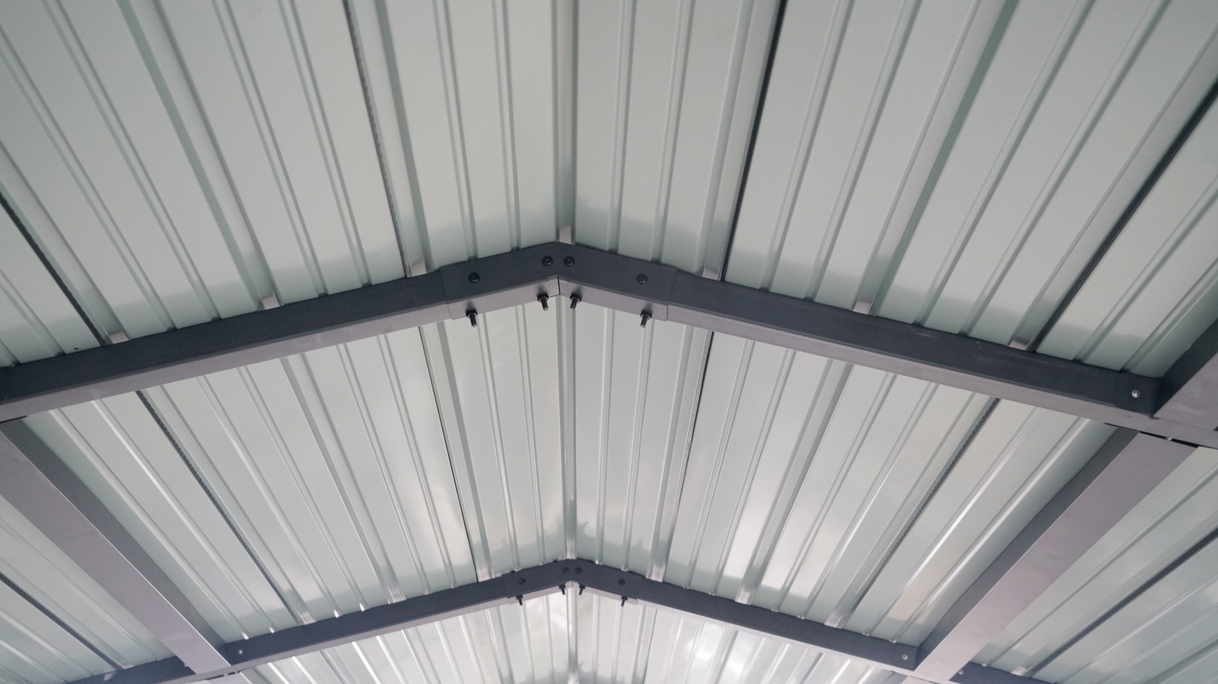 WESTMANN Einzelcarport »Kopenhagen M Grau« Stahl Grau wetterfeste Konstruktion durch pulverbeschichtete Oberfläche