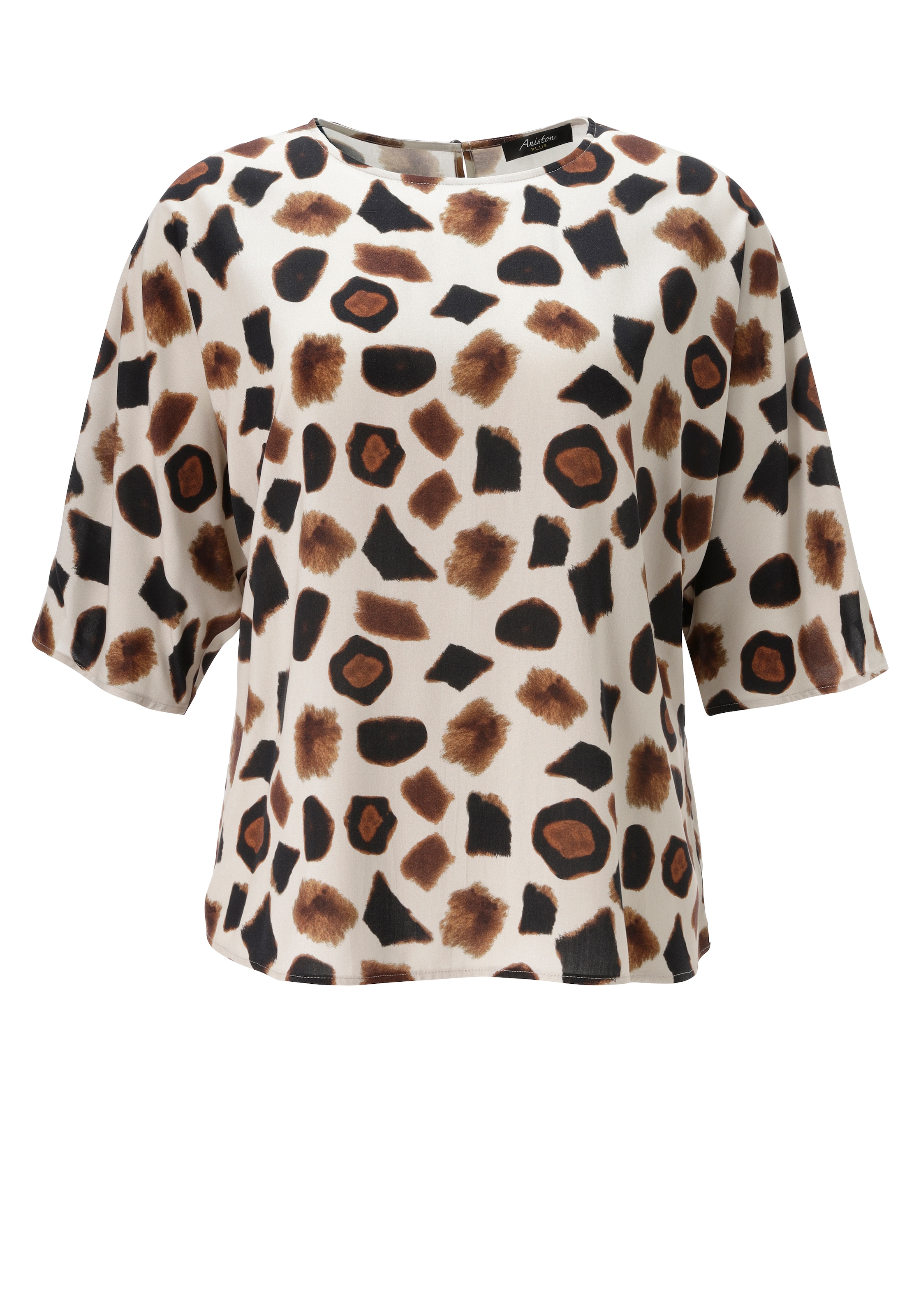 Aniston PLUS Schlupfbluse in trendigem Animalprint - NEUE KOLLEKTION