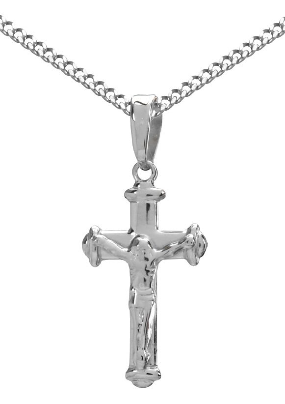 Firetti Kette mit Anhänger »Schmuck Geschenk Silber 925 Halsschmuck  Halskette Panzerkette Kreuz«, zu Hoodie, Kleid, Shirt, Jeans, Sneaker! Anlass  Geburtstag Weihnachten bei OTTOversand