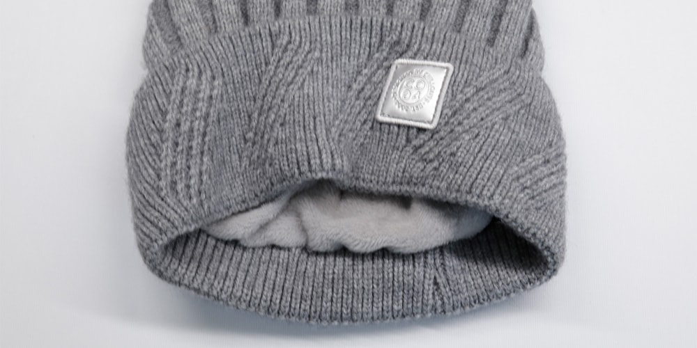 chillouts Bommelmütze elastisch, Formbeständig, gefüttert, mit breitem Umschlag