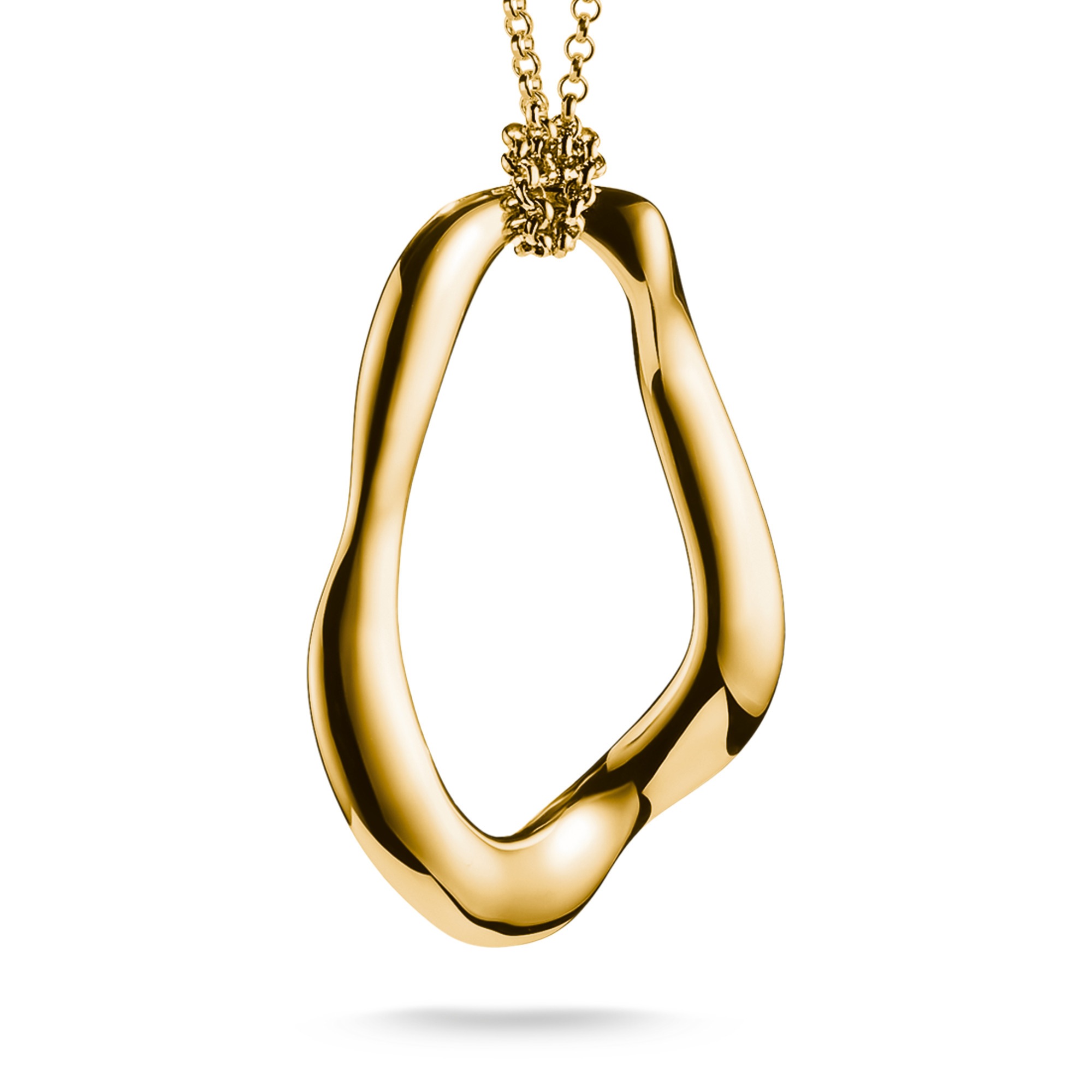 THOMAS SABO Kette mit Anhänger »Natural Beauty Kette mit organisch geformtem Anhänger, Bold Elegance«