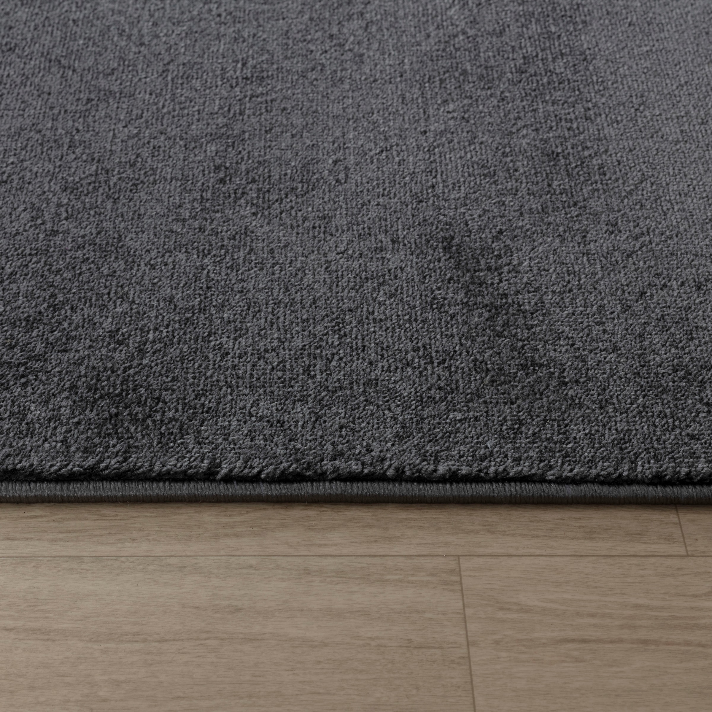 my home Teppich »Kurzflor-Webteppich GRANADA 4800, uni Soft Touch«, rechteckig, 20 mm Höhe, leichter Glanz, auch in rund, Wohnzimmer, Schlafzimmer, Kinderzimmer