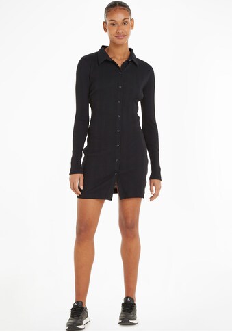 Calvin Klein Jeans Shirtkleid »BADGE ELONGATED RIB SHIRT DRESS« kaufen