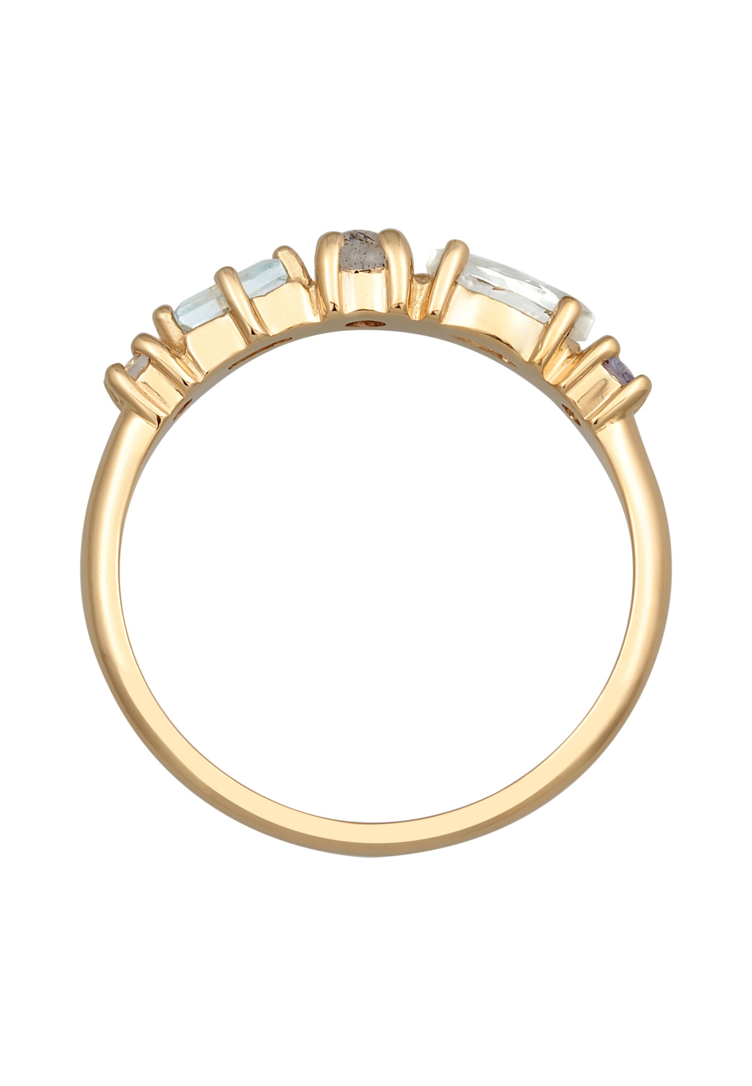 Elli Premium Silberring »Ring Memoire Edelstein Ring 925 Silber«