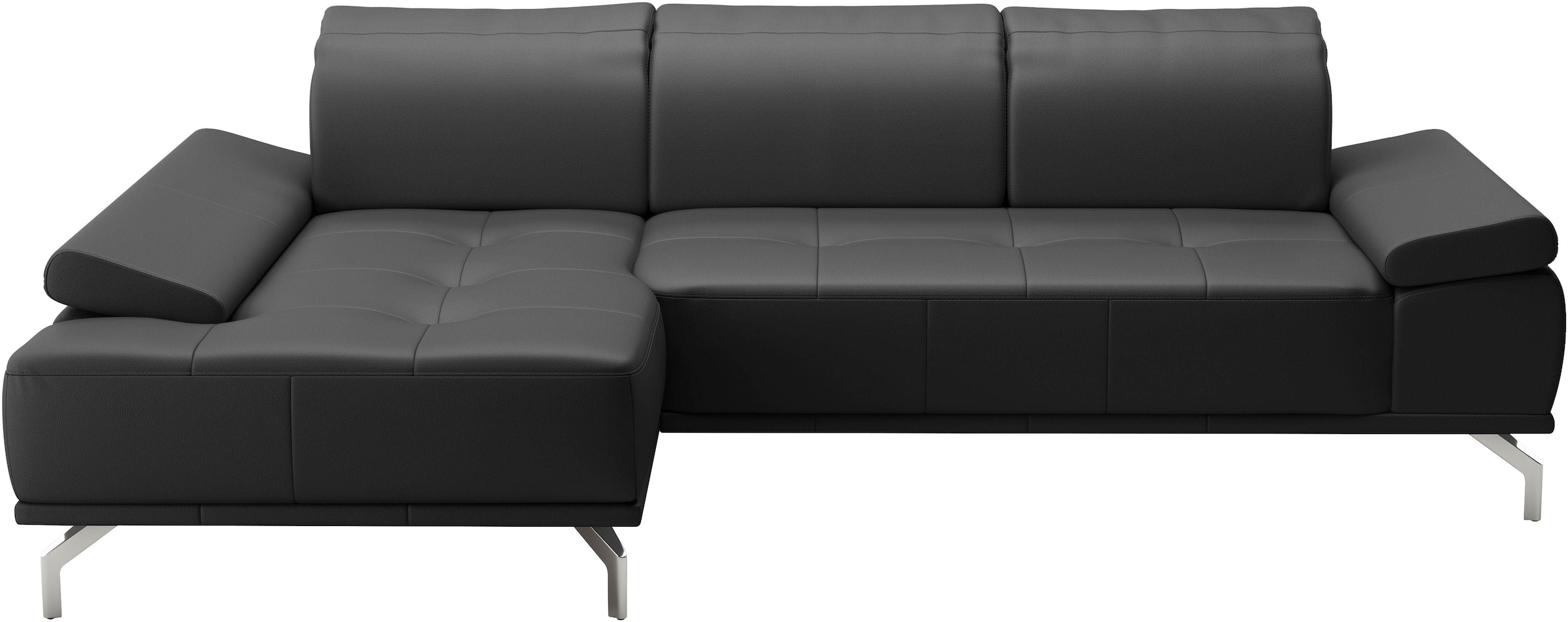 Places of Style Ecksofa »Caluna«, Inkl.Sitztiefenverstellung, wahlweise mit Kopf- und Armteilverstellung