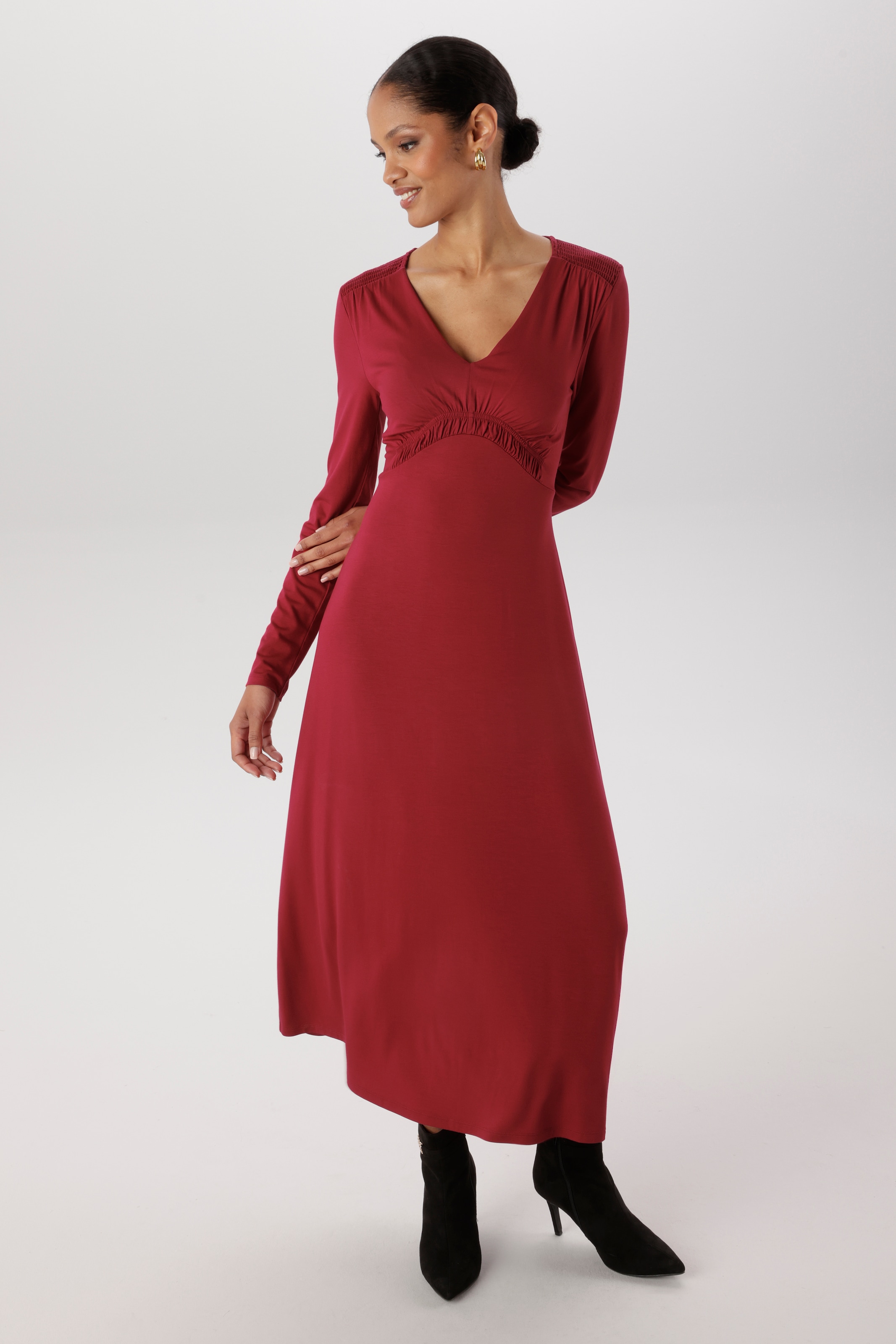 Aniston SELECTED Midikleid mit drapierter Unterbrustnaht - NEUE KOLLEKTION