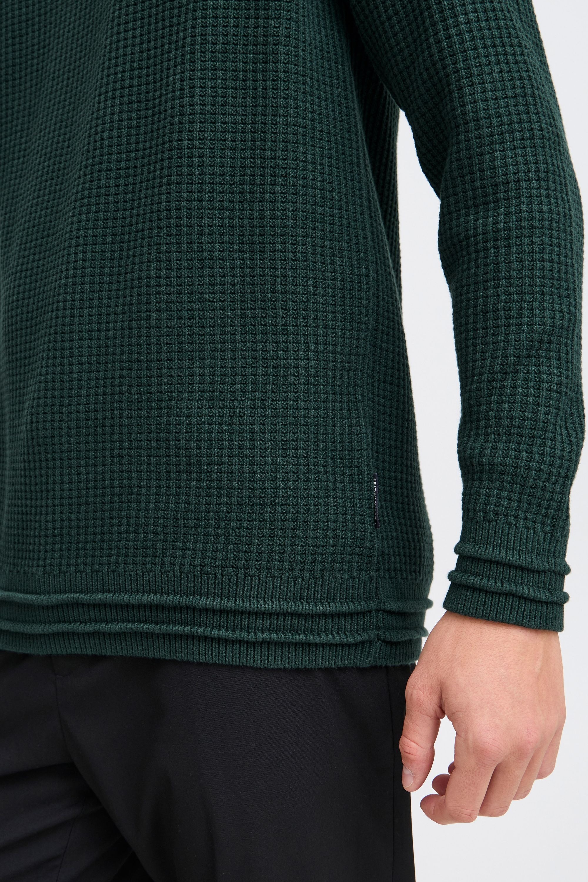 Casual Friday Strickfleece-Pullover »Strickpullover CFKARL crew neck structured knit«