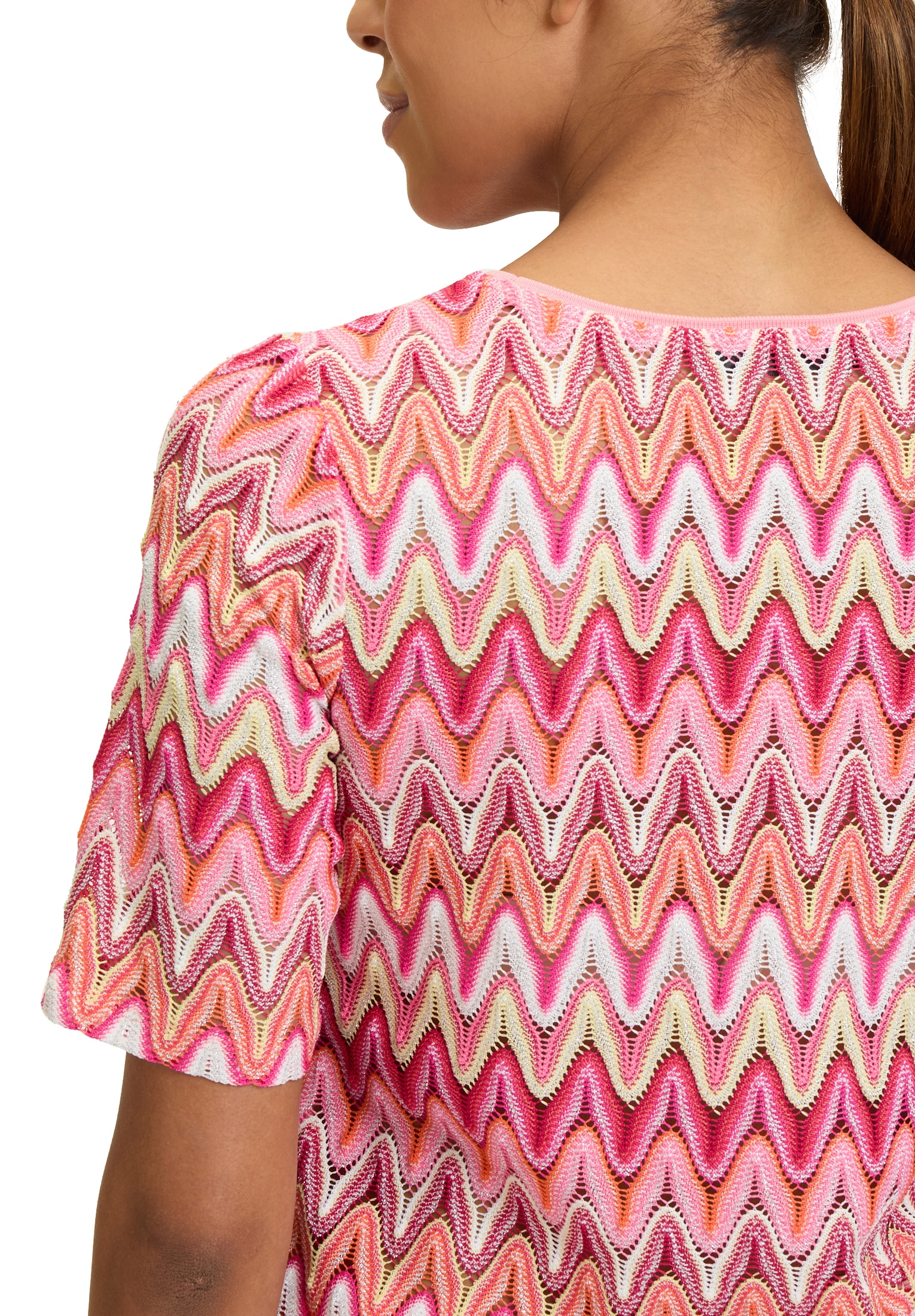 Betty Barclay T-Shirt »Spitzenshirt mit Rippbündchen«