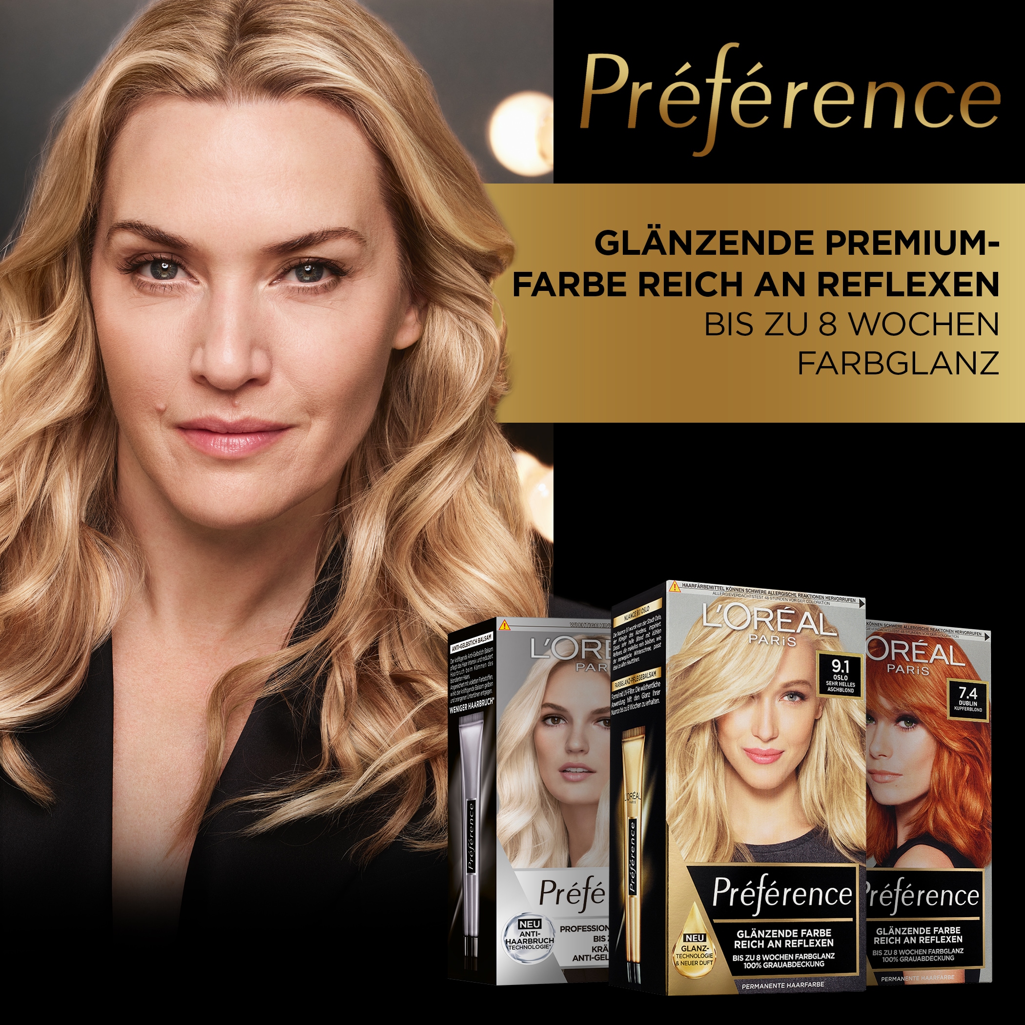 L'ORÉAL PARIS Coloration »Préférence«, (3 tlg.), mit pflegender Formel