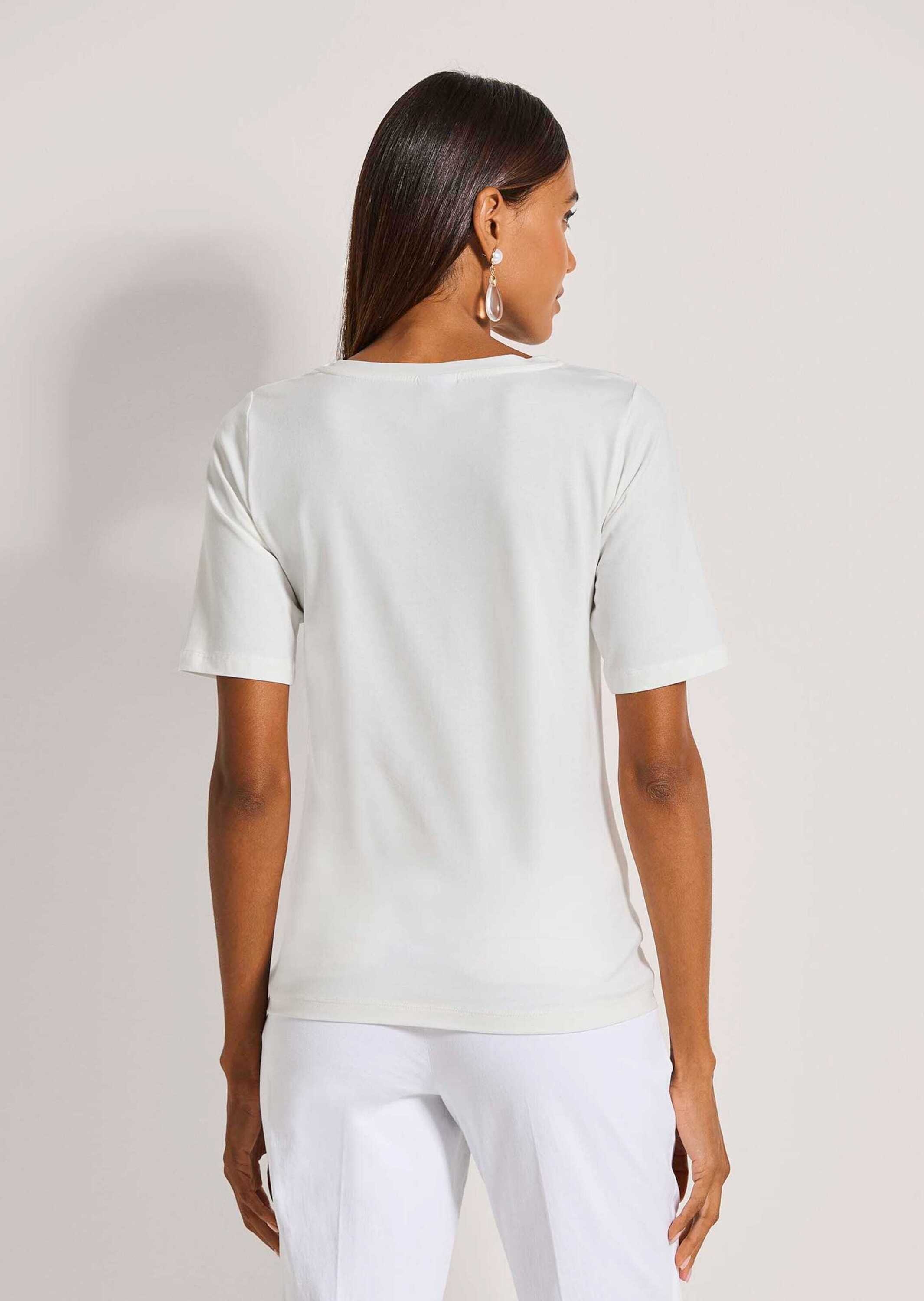 MADELEINE Kurzarmshirt »Shirt Print-Shirt mit Rundhals, Kurzarm« Strasssteine
