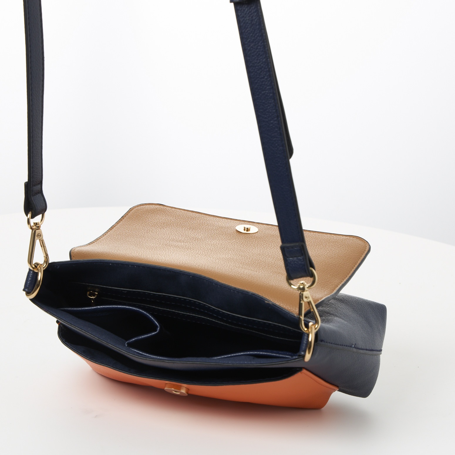 MARCO TOZZI Umhängetasche, Damen Schultertasche, Mini Bag mit aufgesetzter Vordertasche