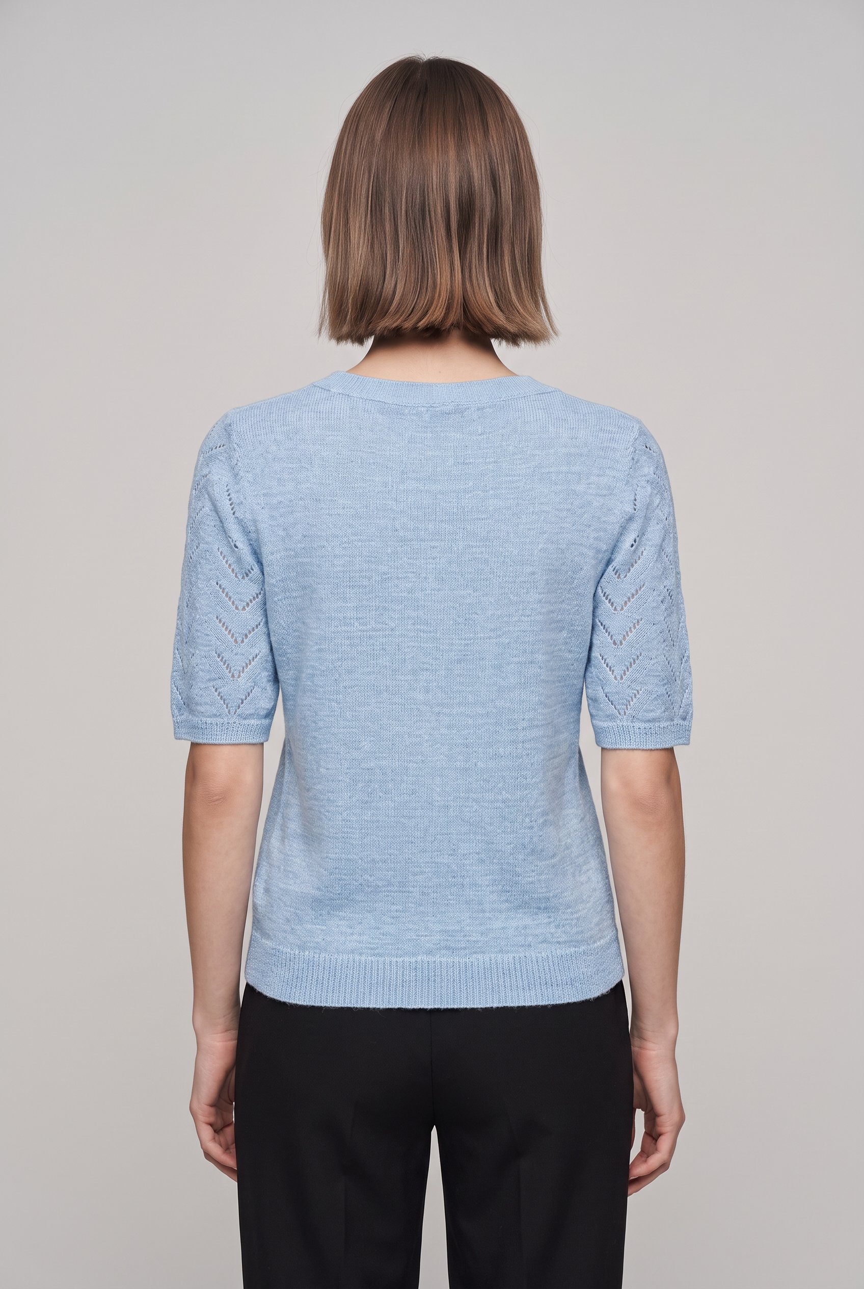 ONLY Kurzarmpullover »ONLSUNNY SS O-NECK KNT« Kunstfaser, regular fit, Rundhals