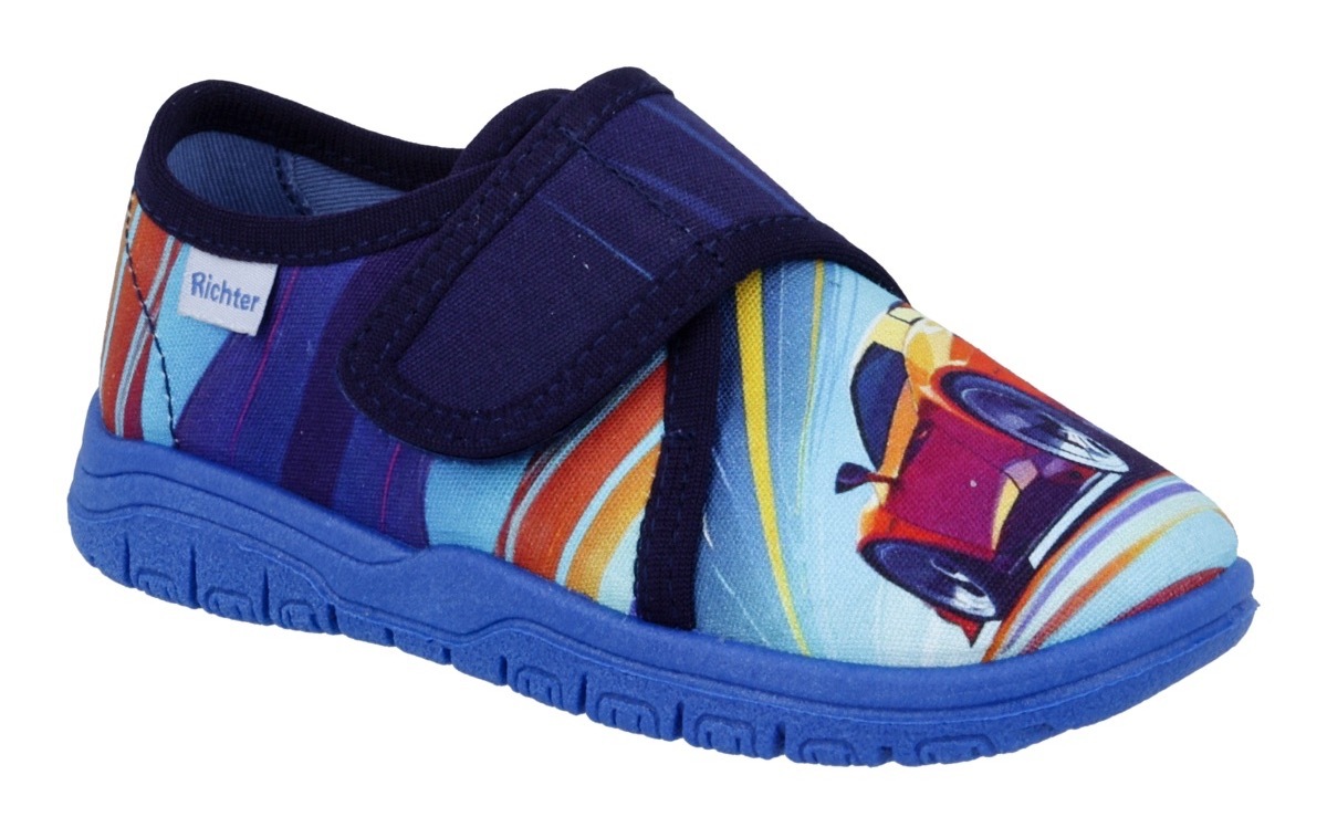 Richter Hausschuh »Mailo«  Klettschuh, Kindergartenschuh mit Größenschablone zum Download