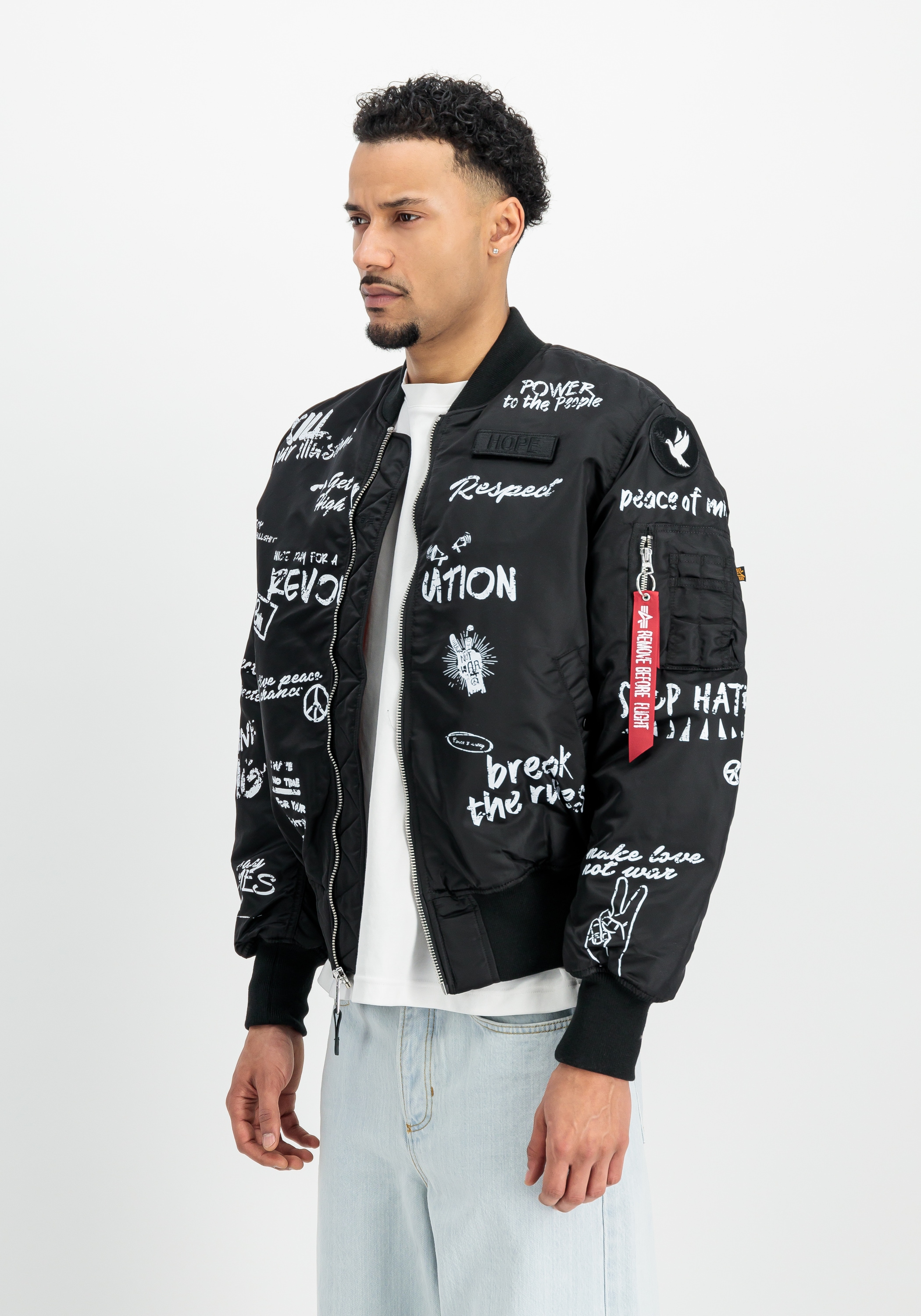 Alpha Industries Bomberjacke »Alpha Industries Men - Bomber Jackets MA-1 Peace«