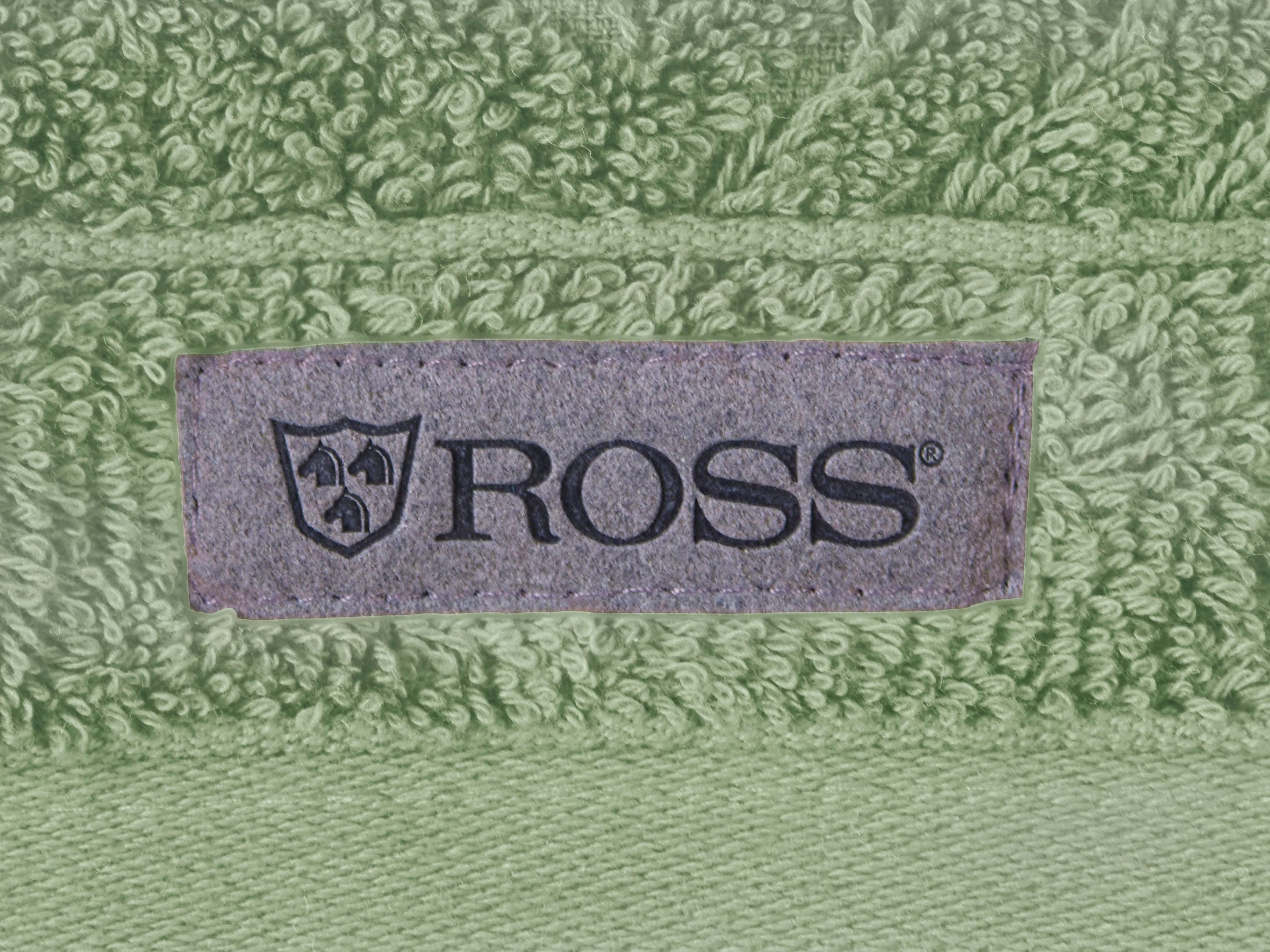 ROSS Duschtuch »Smart«, (1 St.), Uni-Rippe mit Velourslabel