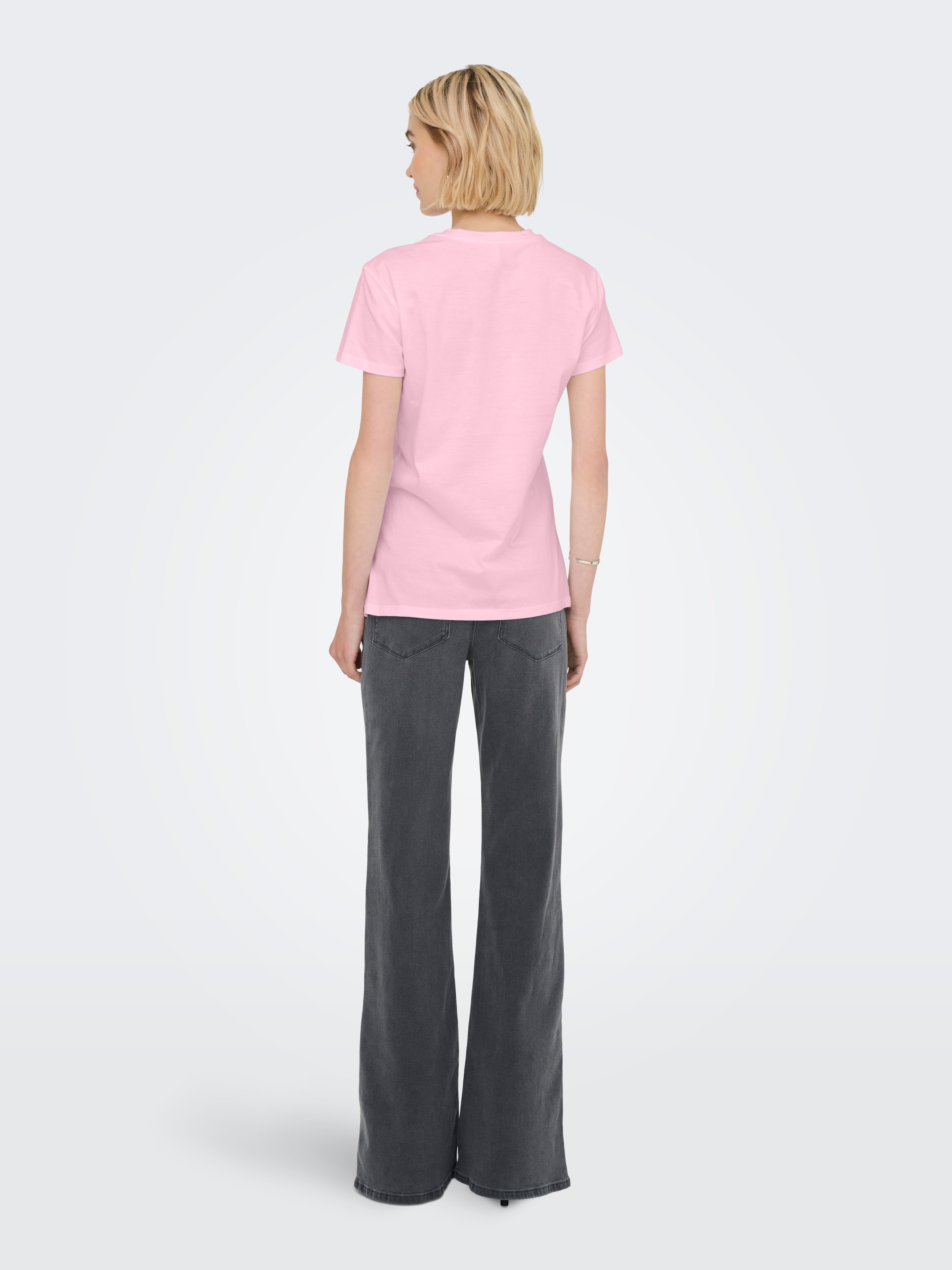 ONLY Kurzarmshirt »ONLVIBE LIFE S/S GLASSES TOP BOX JRS« Baumwolle, regular fit, Rundhals