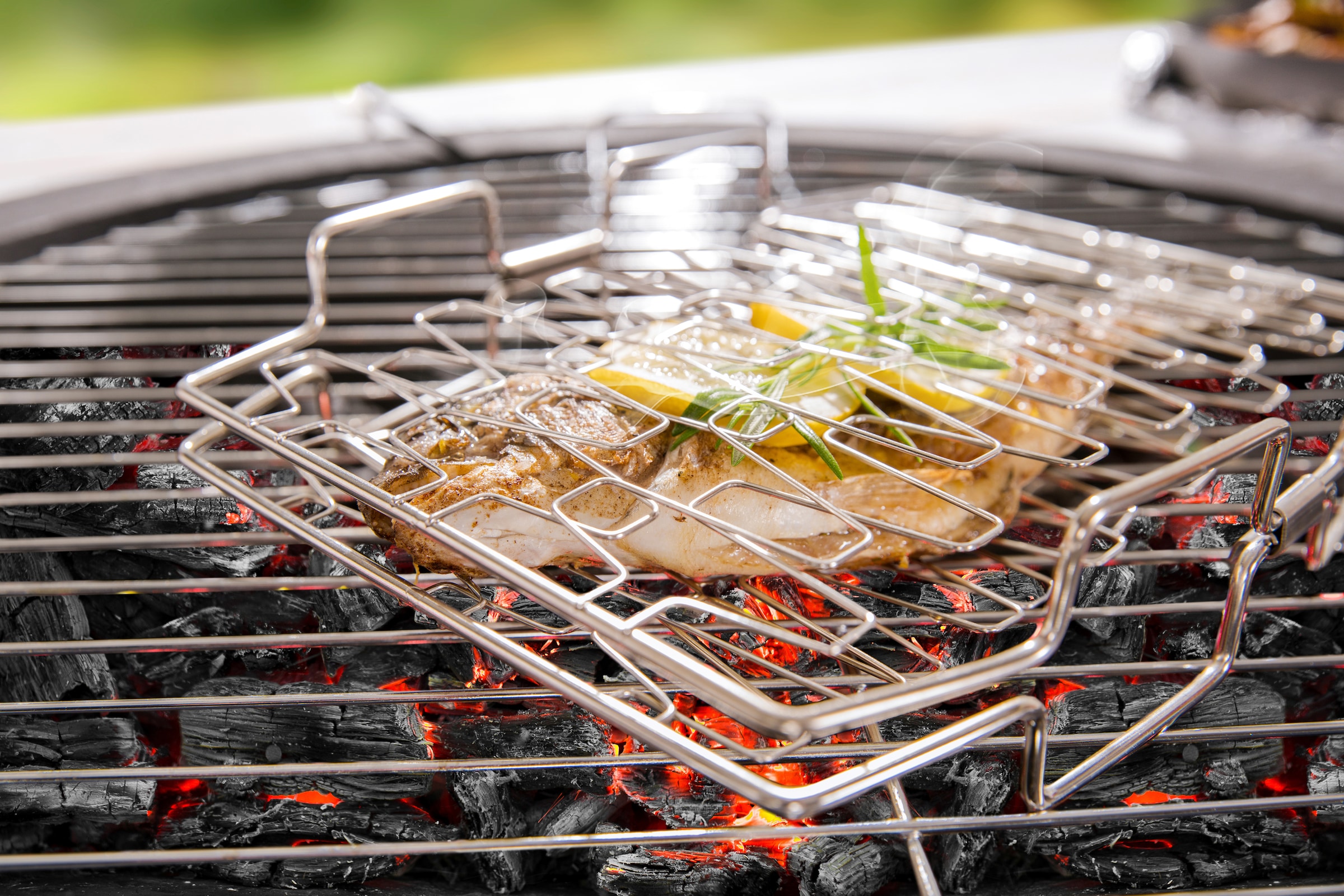 hecht international Grillguthalter »Pescado«, Edelstahl-Metall
