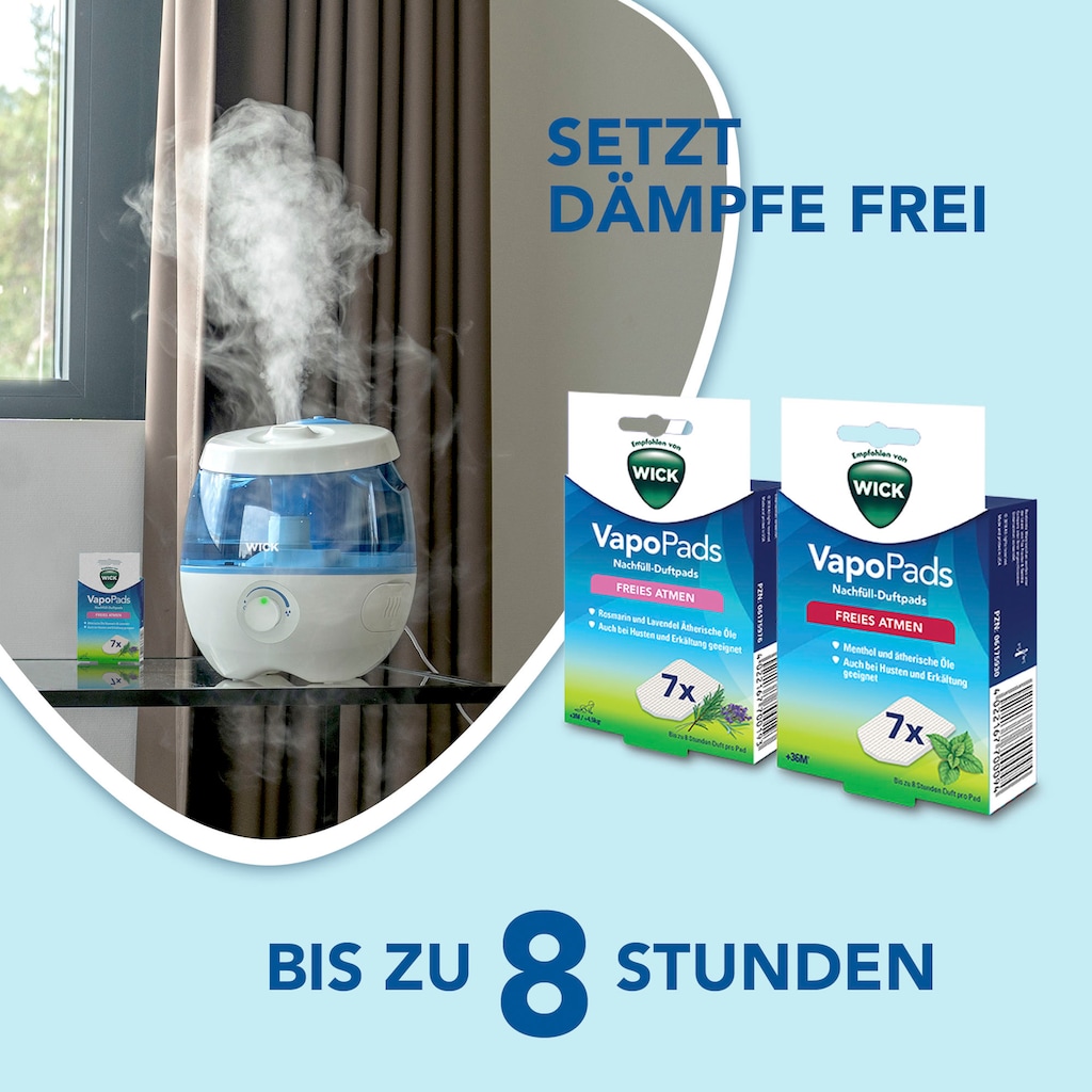 WICK Luftbefeuchter »SweetDreams Kaltluft-Luftbefeuchter mit Lichtprojektion - WUL575«, 3,8 l Wassertank