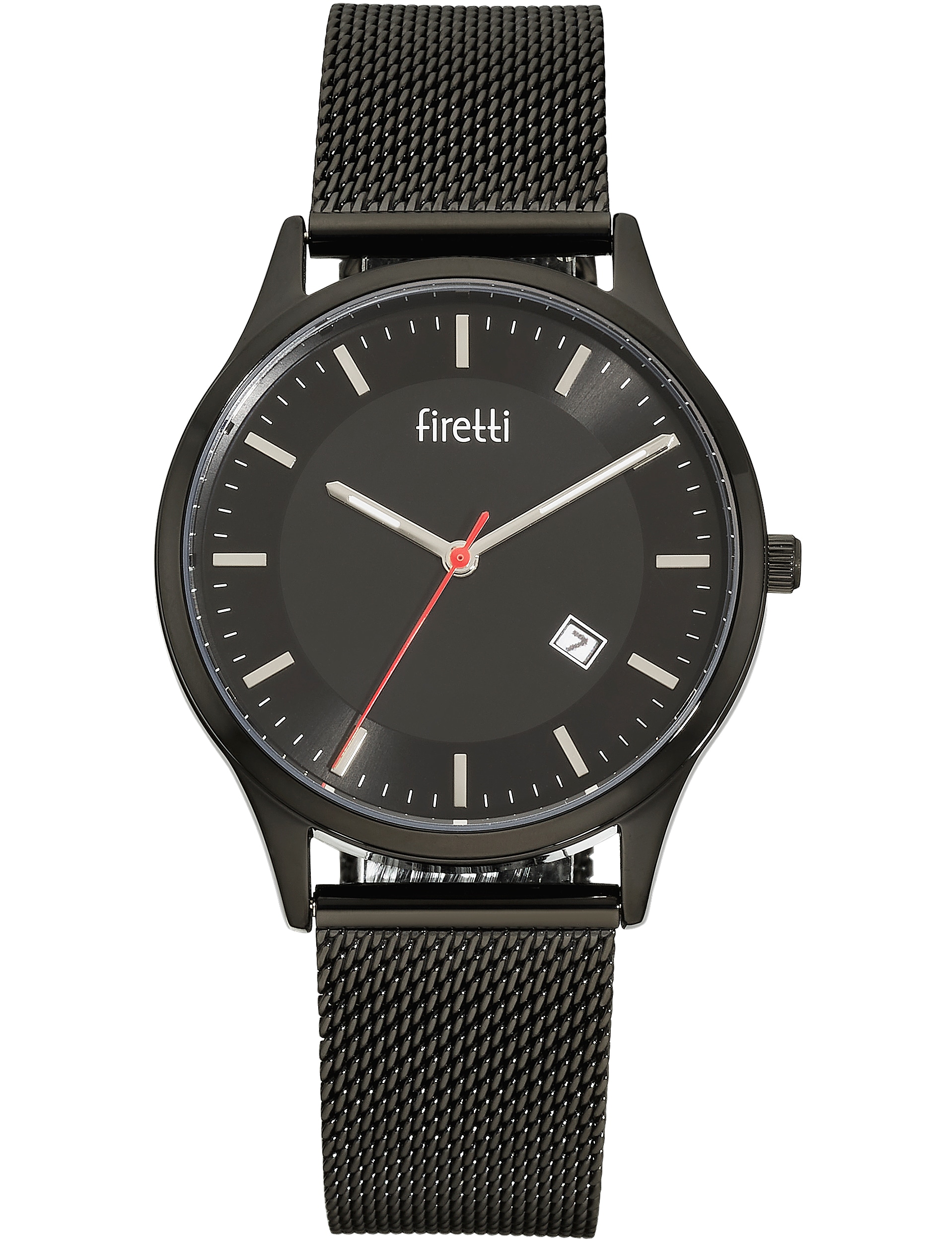 Firetti Quarzuhr »urban mesh« Armbanduhr, Herrenuhr, Edelstahlarmband, analog, Tag