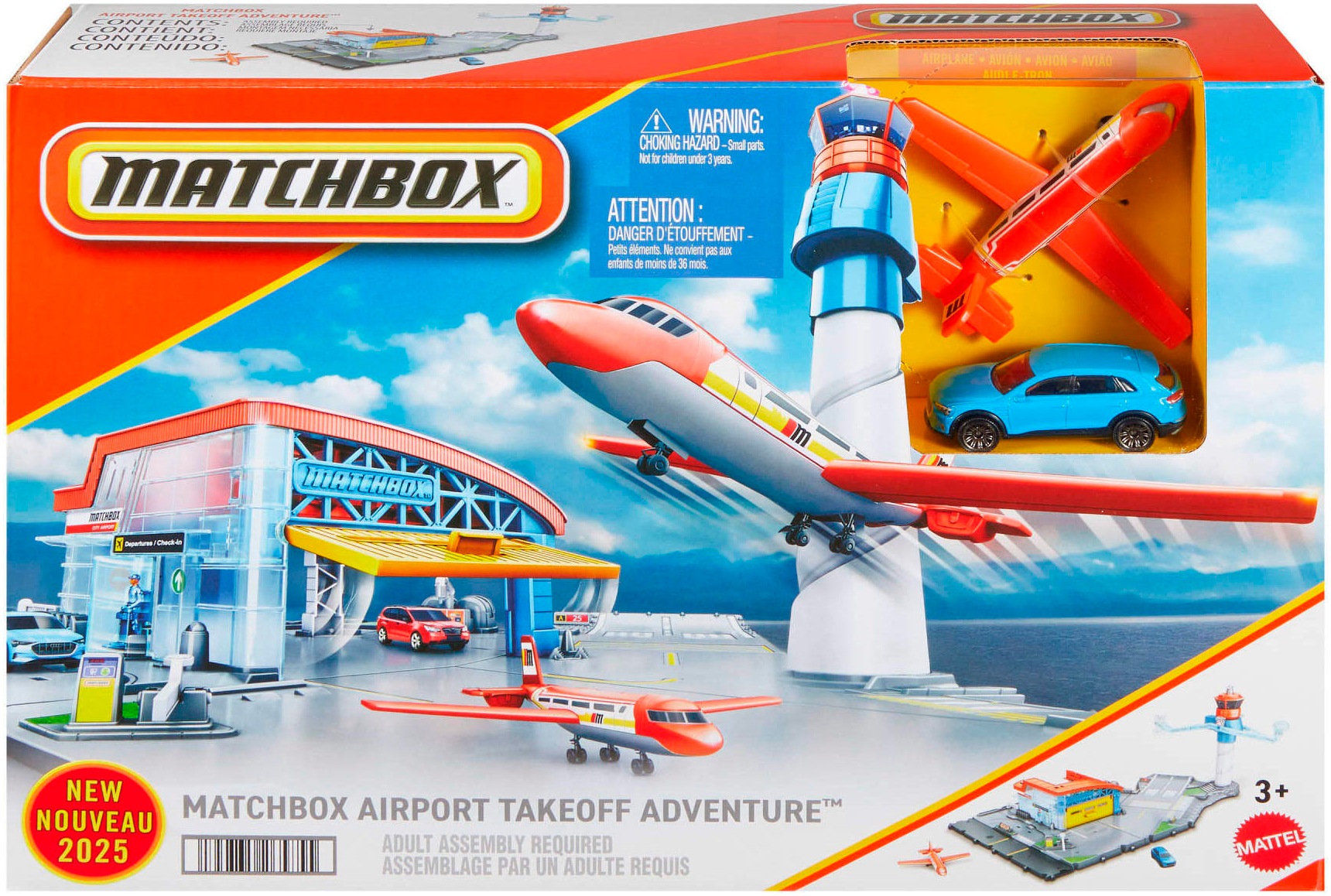 MATCHBOX Spielwelt »Matchbox Abenteuer Flughafen«, mit Funktionen