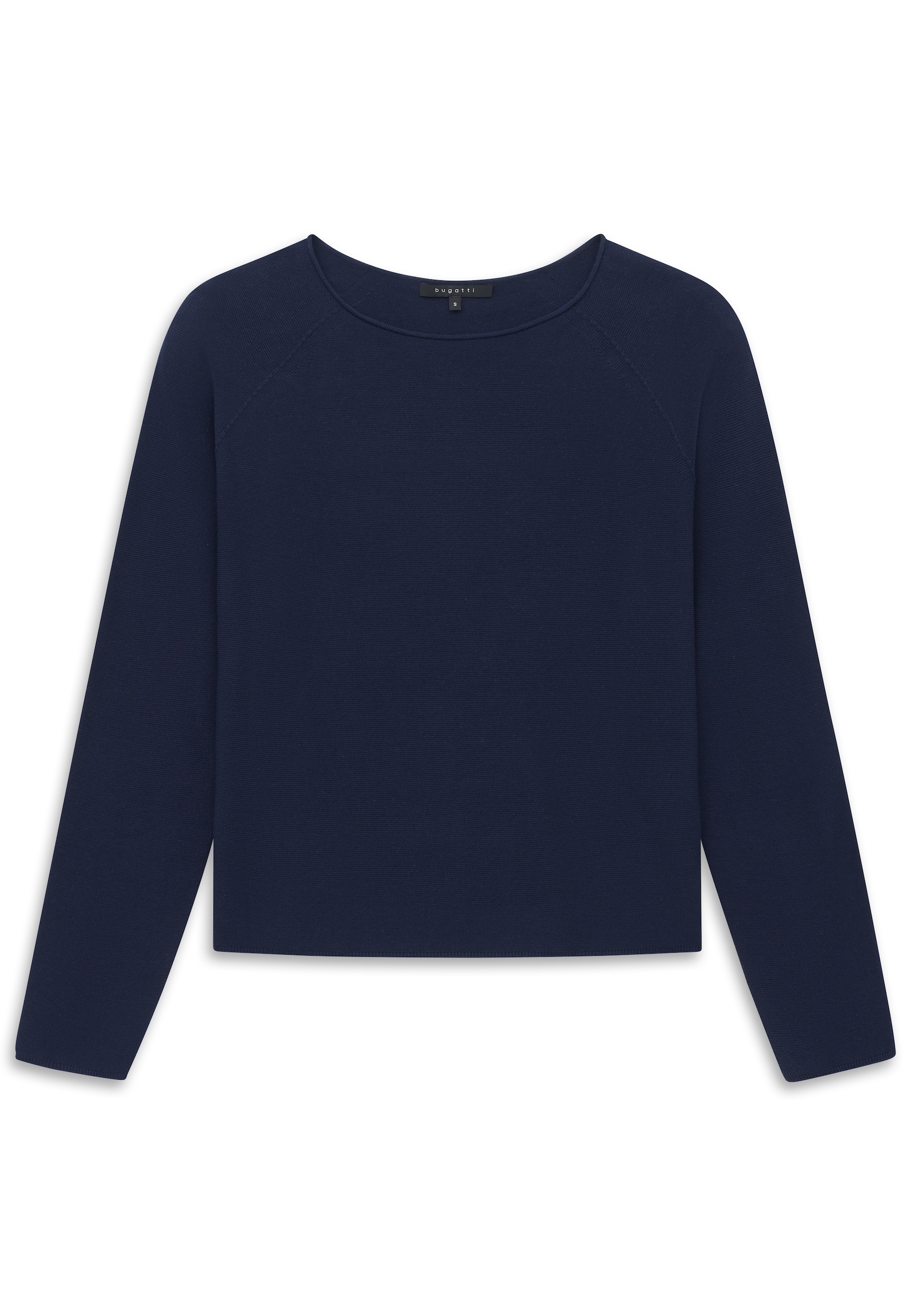bugatti Rundhalspullover »Regular Fit« Regular Fit Baumwolle Rundhals