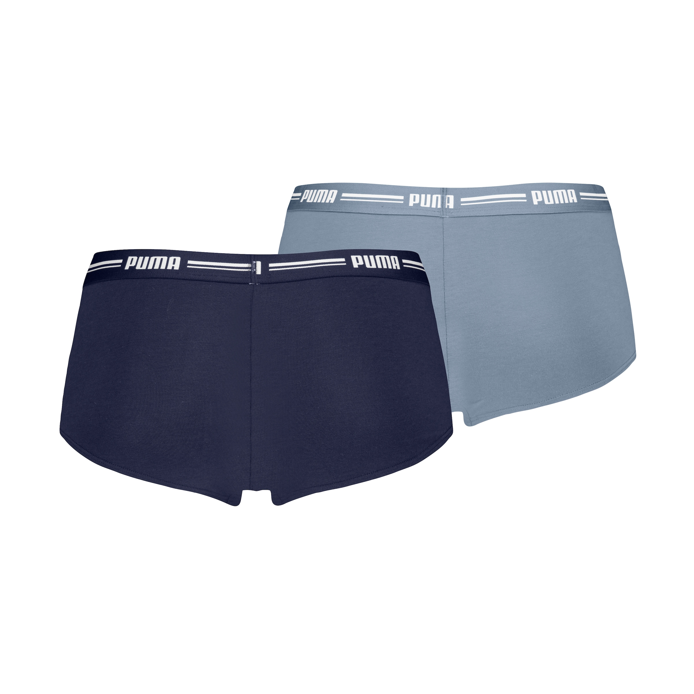 PUMA Panty »PUMA WOMEN MINI SHORT 2P PACK« Packung, 2er Pack,  mit markantem Logo-Bund