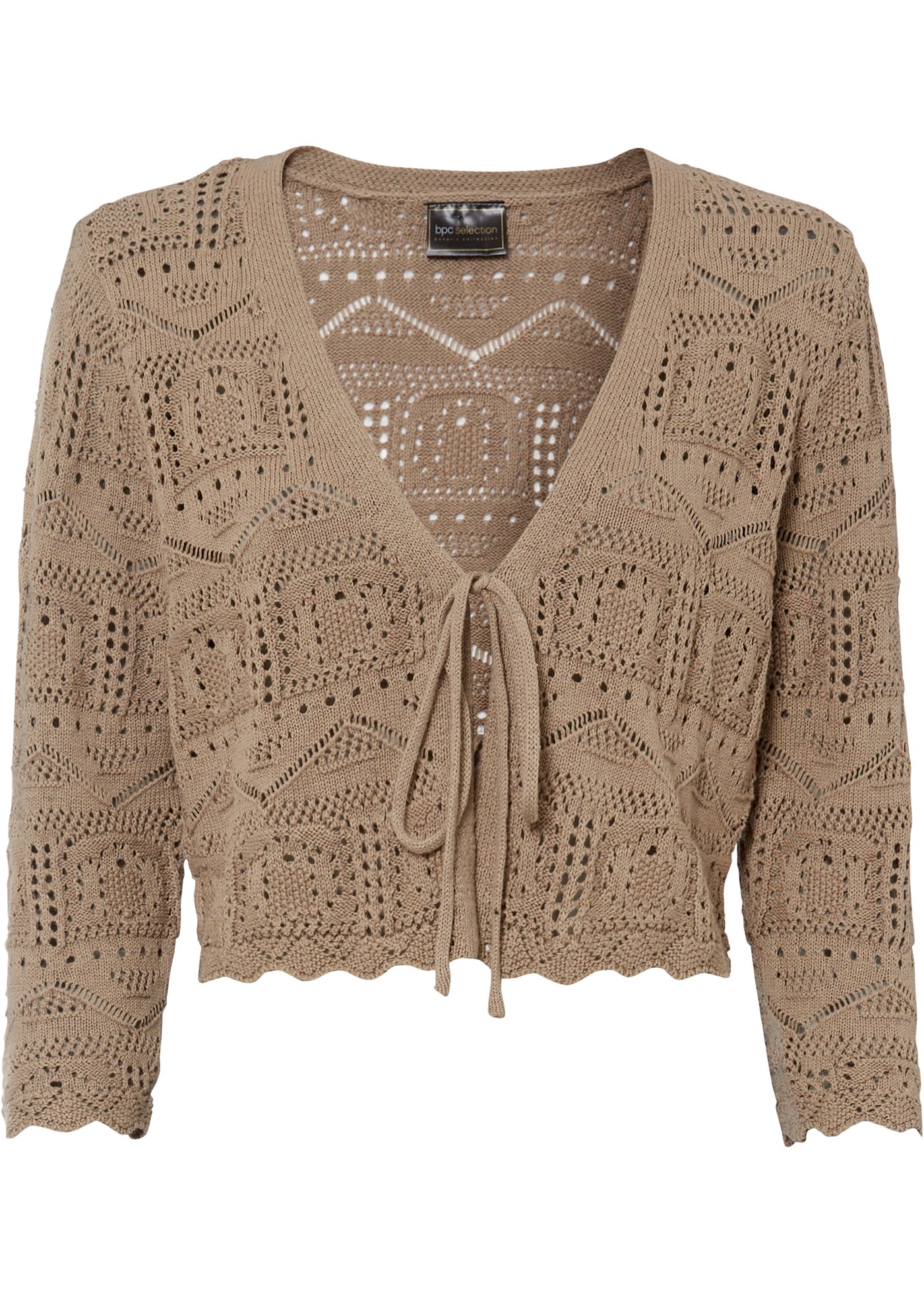 bonprix Ajourstrickjacke »Ajour-Bolero«, Ajour-Bolero
