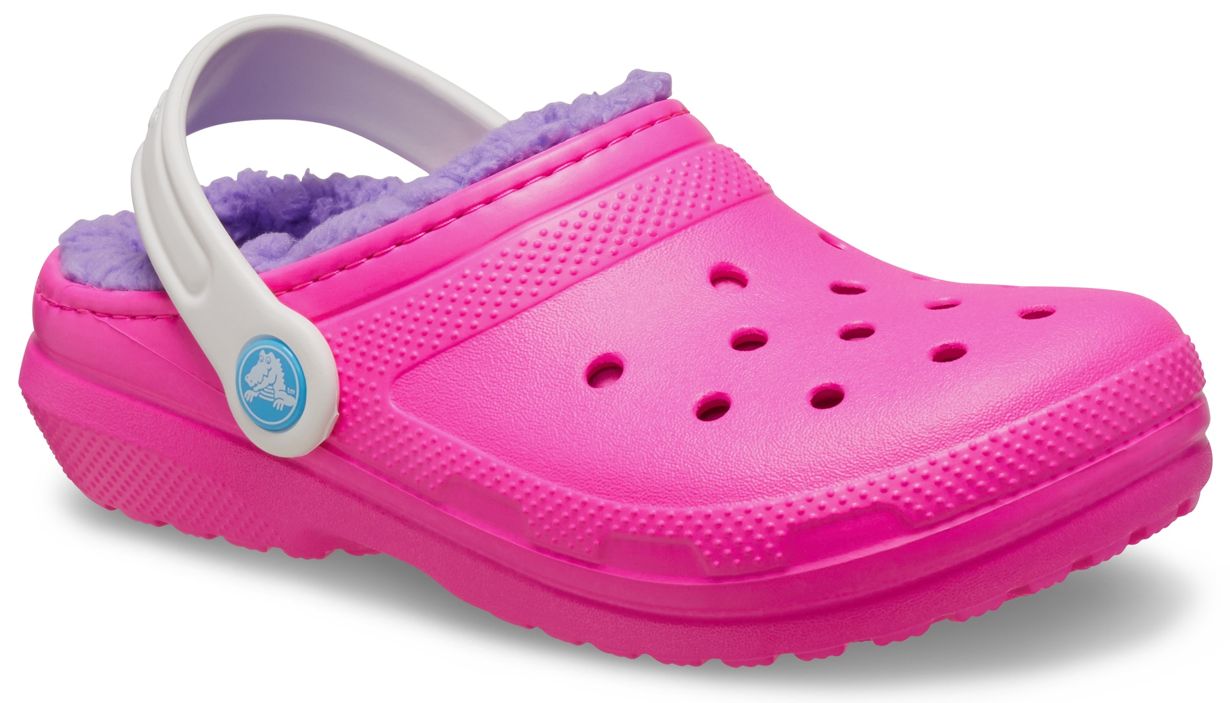 Crocs Hausschuh »Classic Lined Clog K«, Winterschuh, Pantoffel, Hausschuh mit schwenkbarem Fersenriemen