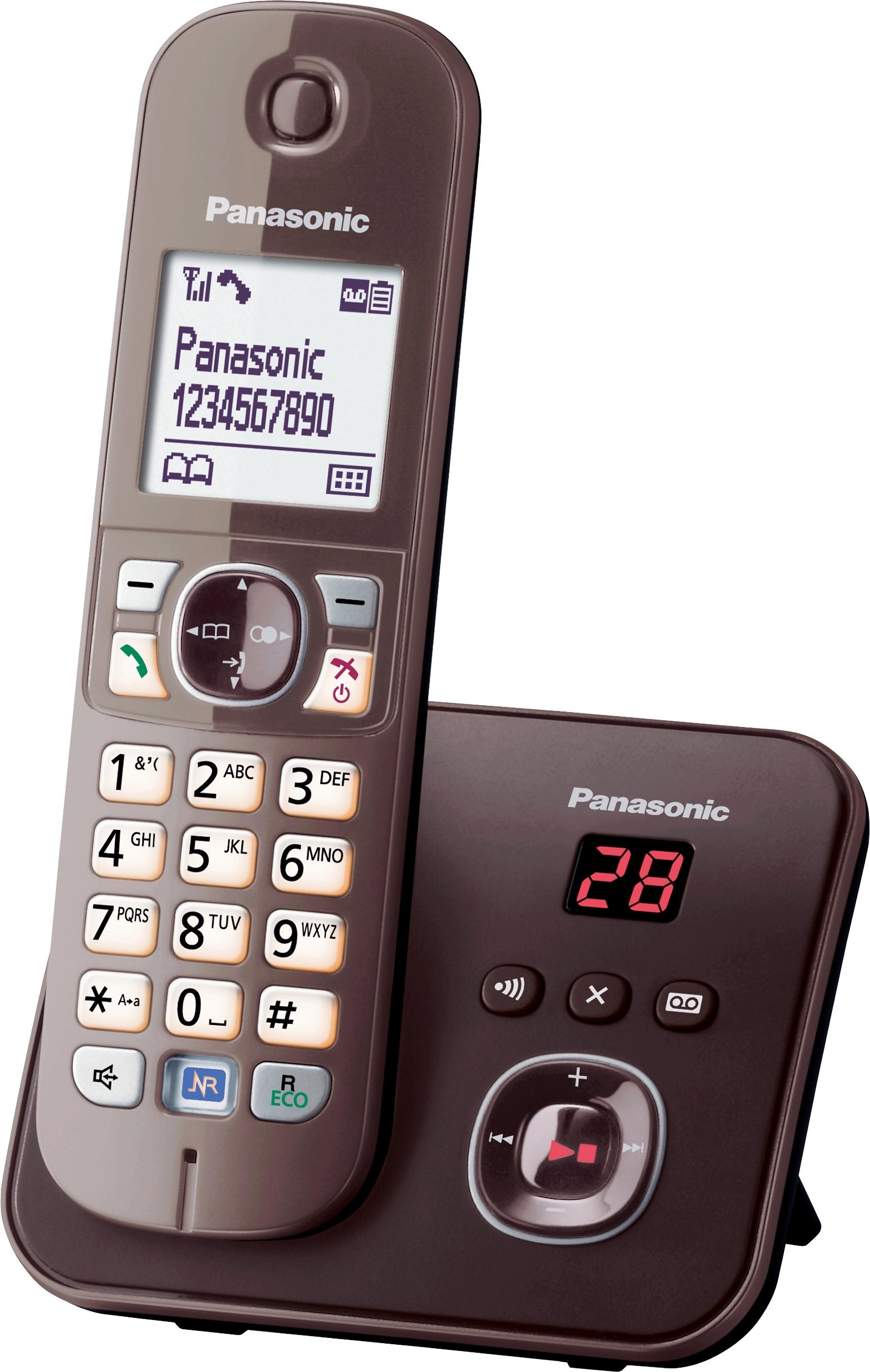 Panasonic Schnurloses DECT-Telefon »KX-TG6821G«, (Mobilteile: 1), mit Anrufbeantworter