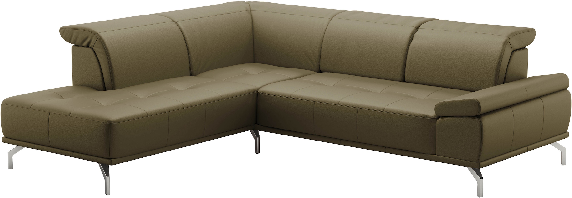 Places of Style Ecksofa »Caluna«, Inkl.Sitztiefenverstellung, wahlweise mit Kopf- und Armteilverstellung