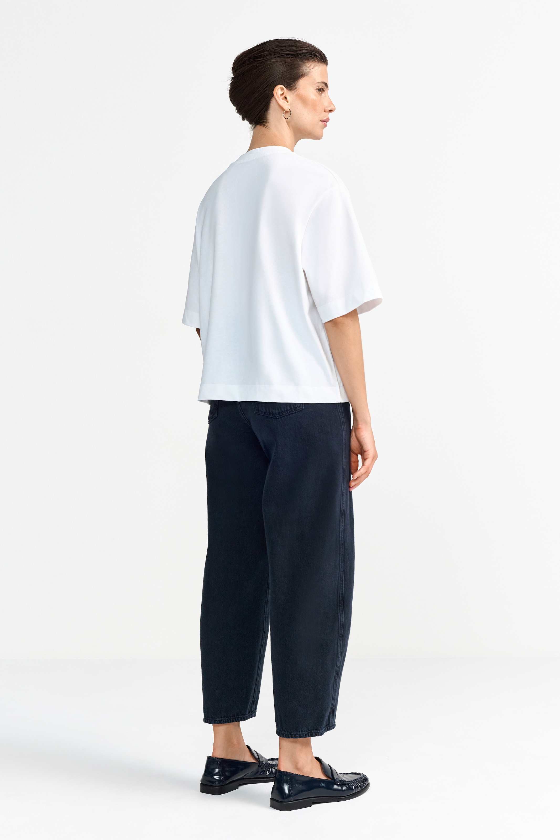 RICHROYAL T-Shirt, mit nostalgischem Print und Strasssteinen, Rundhals, casual fit