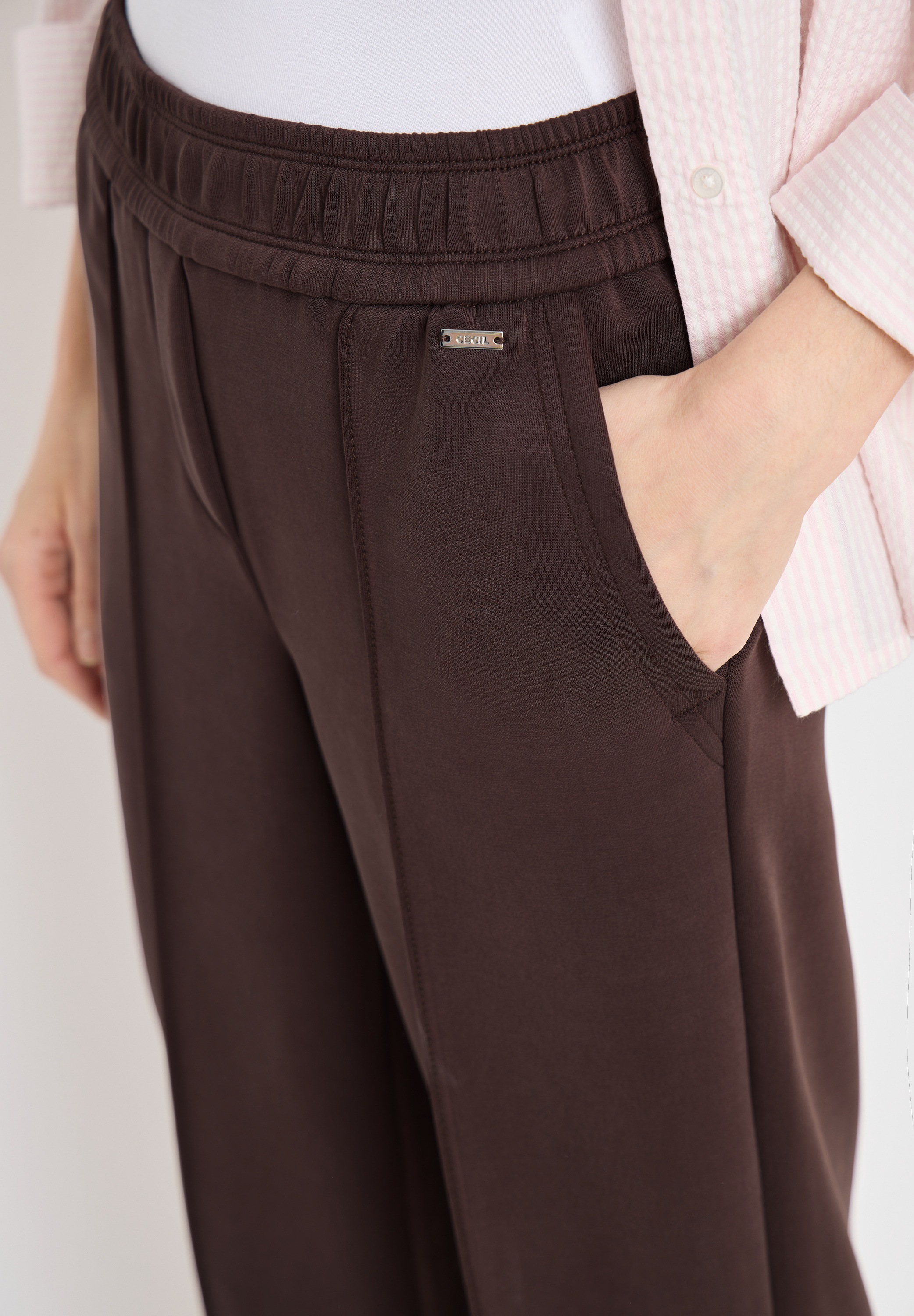 Cecil Stoffhose »Style Neele«  Silk Touch Hose mit Gummizug und Viskose